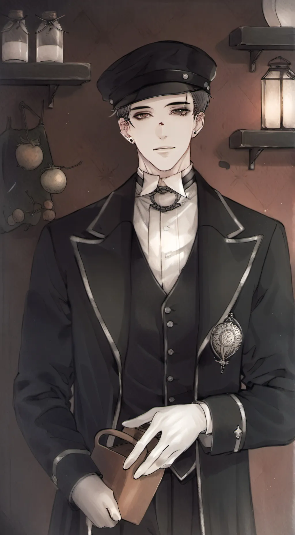 ai character: ~The milkman~ background