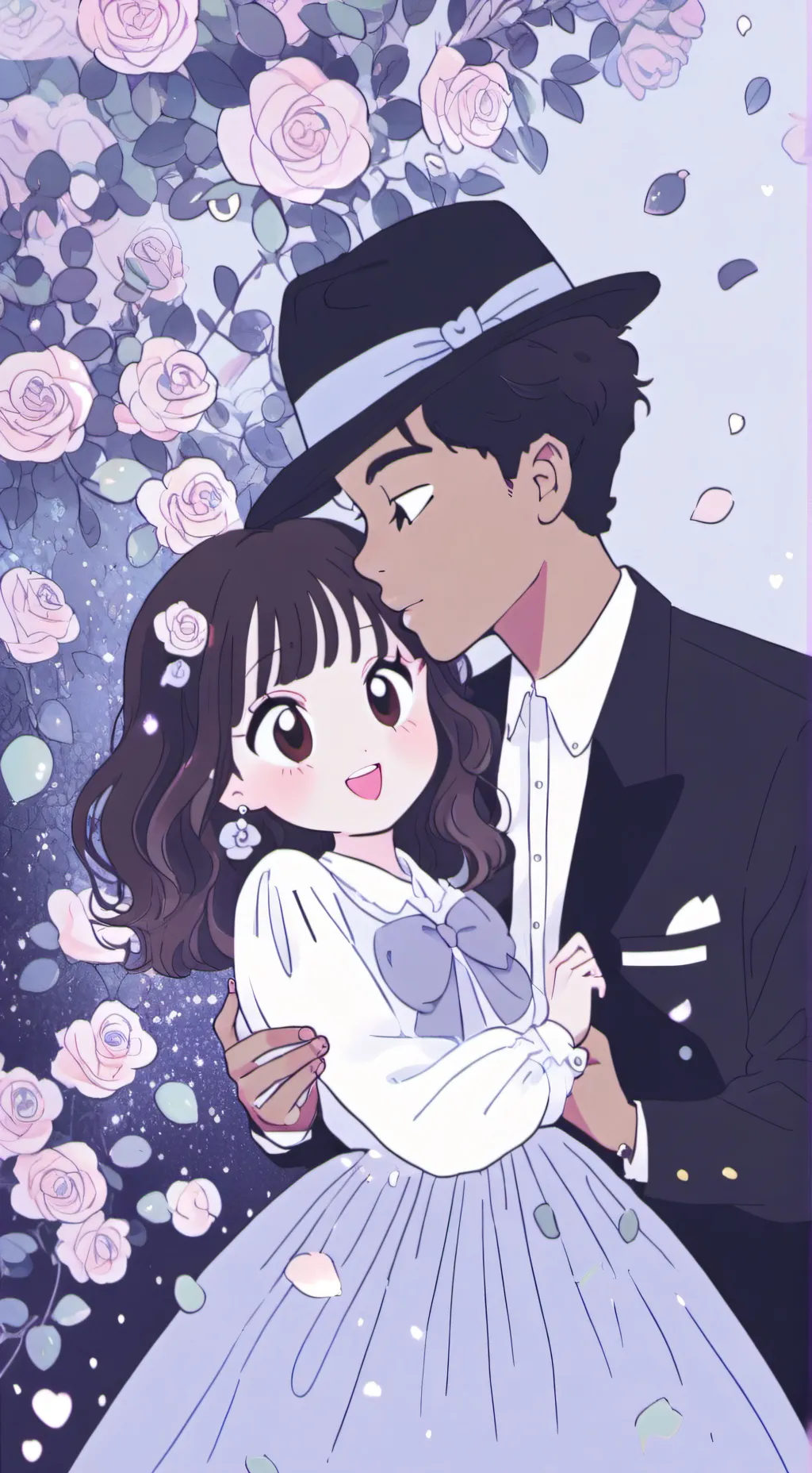 ai character: Roseé an bruno  background