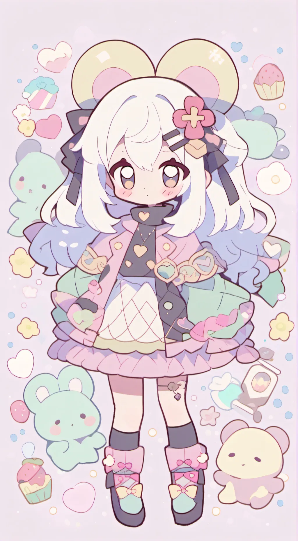 ai character: LUCIAAAAAAAAAAAAAA background