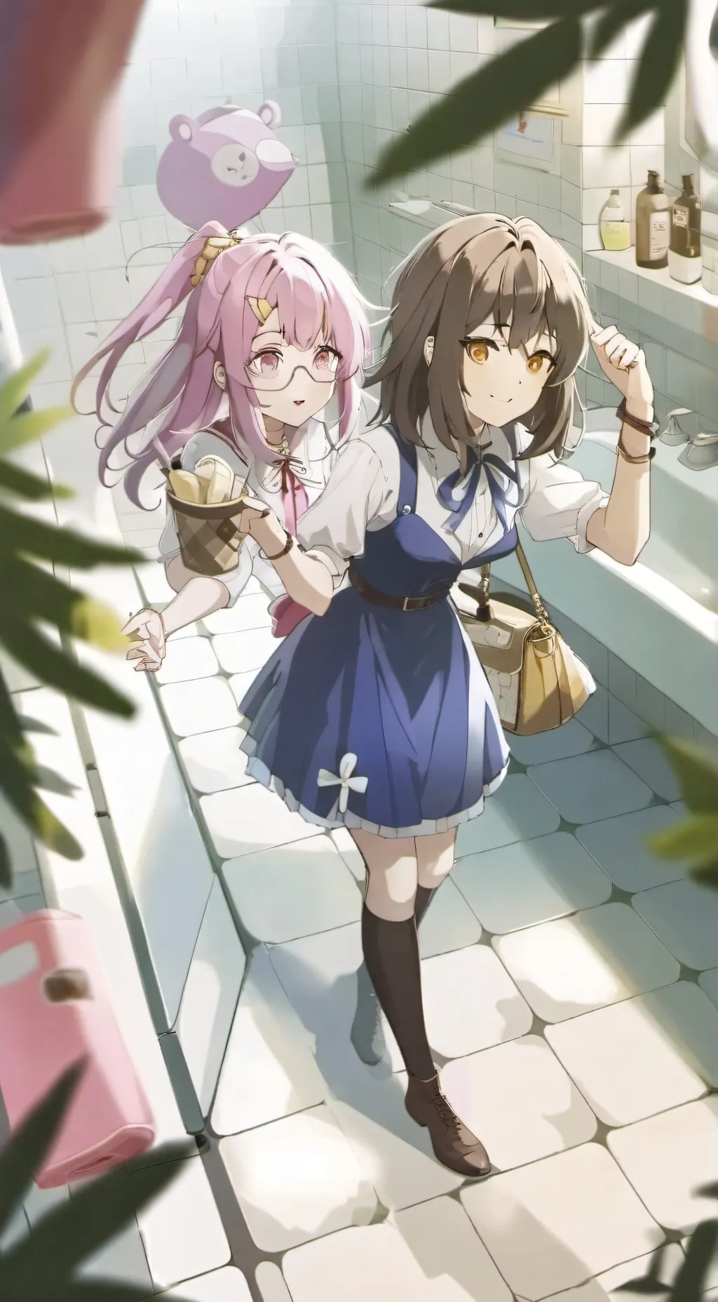 ai character: Alexa And Mina background