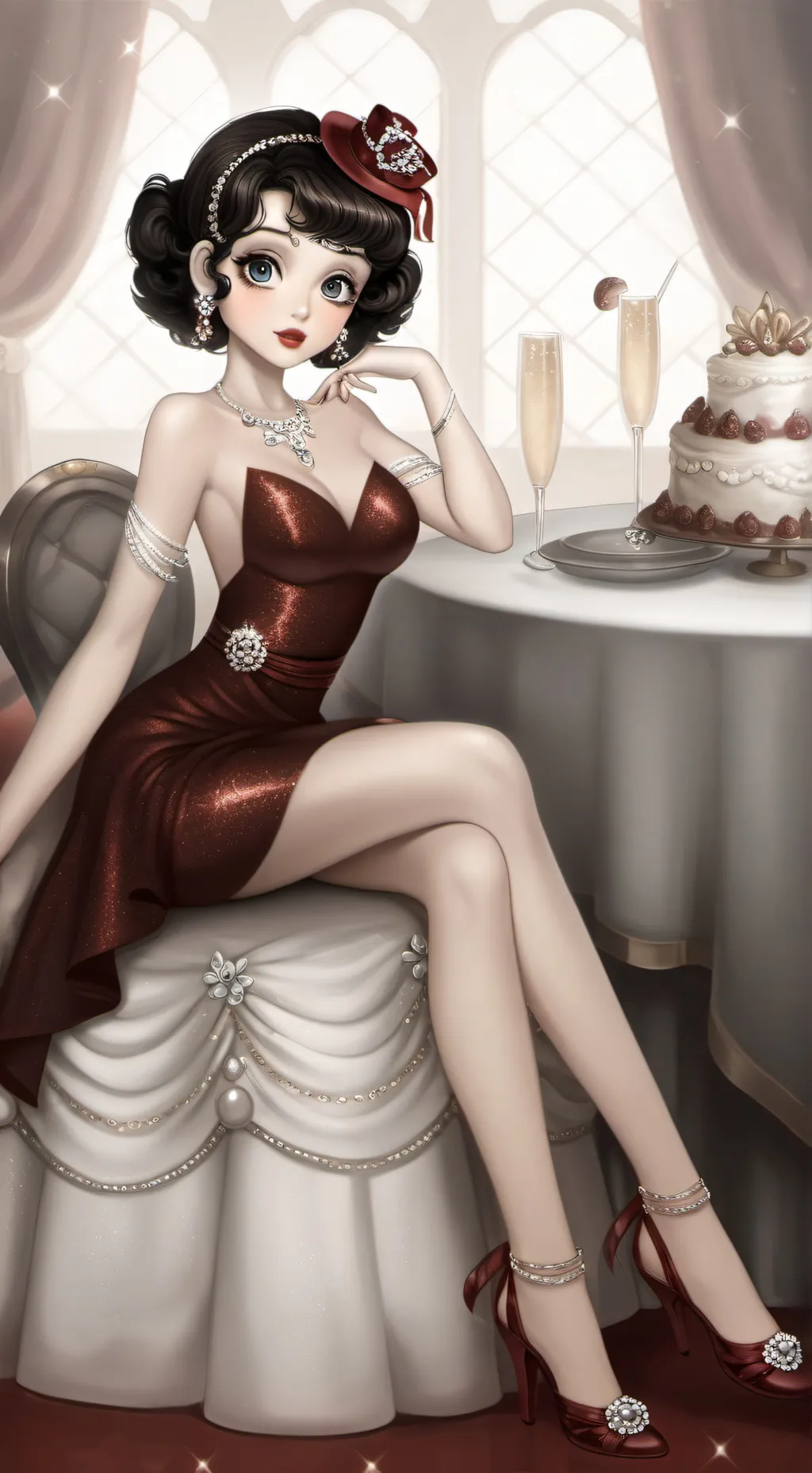 ai character: Betty Boop background