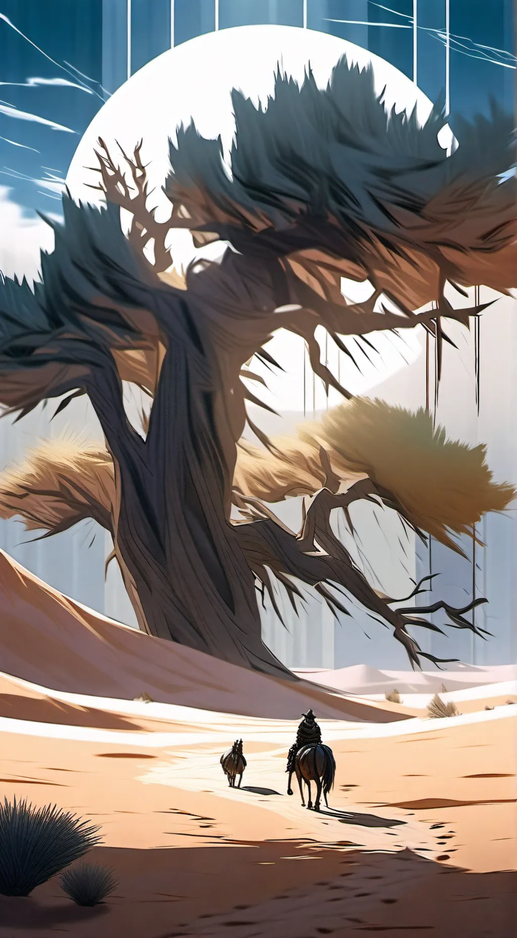 ai character: nature girl (mia) background