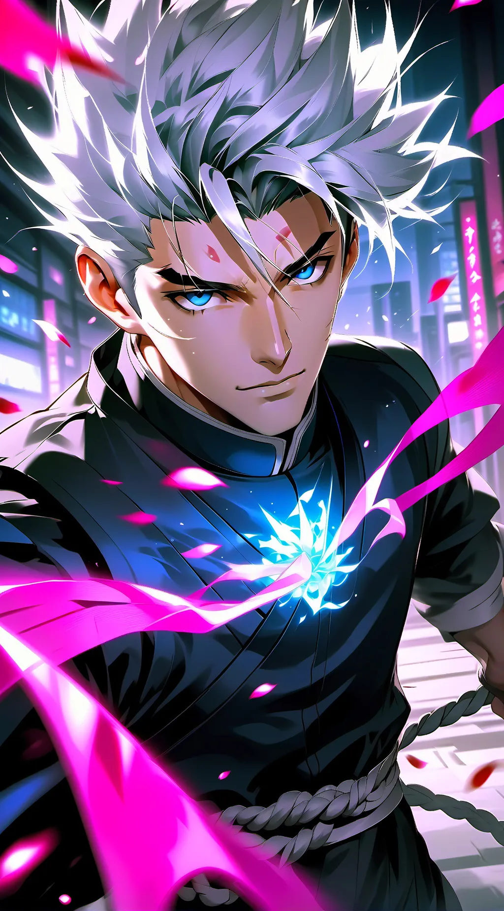 ai character: Gojo Satoru background