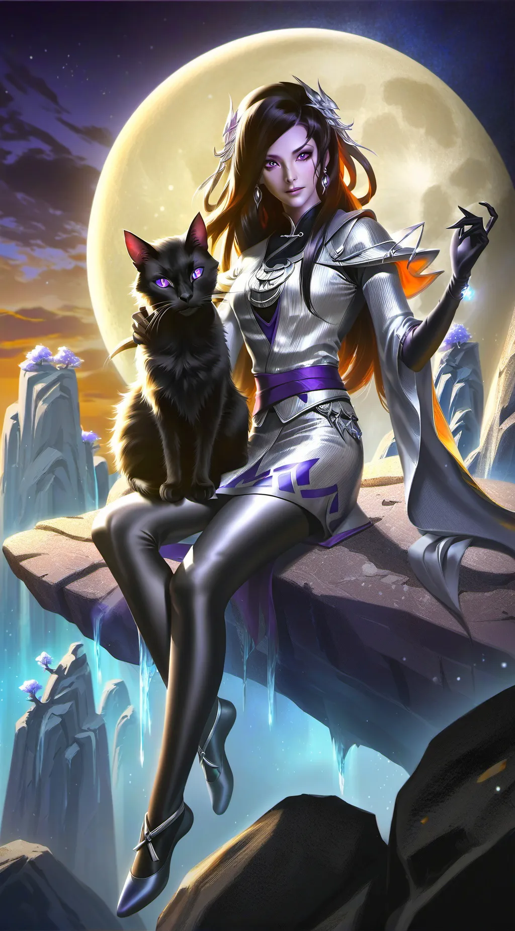 ai character: Cass Moonweaver background