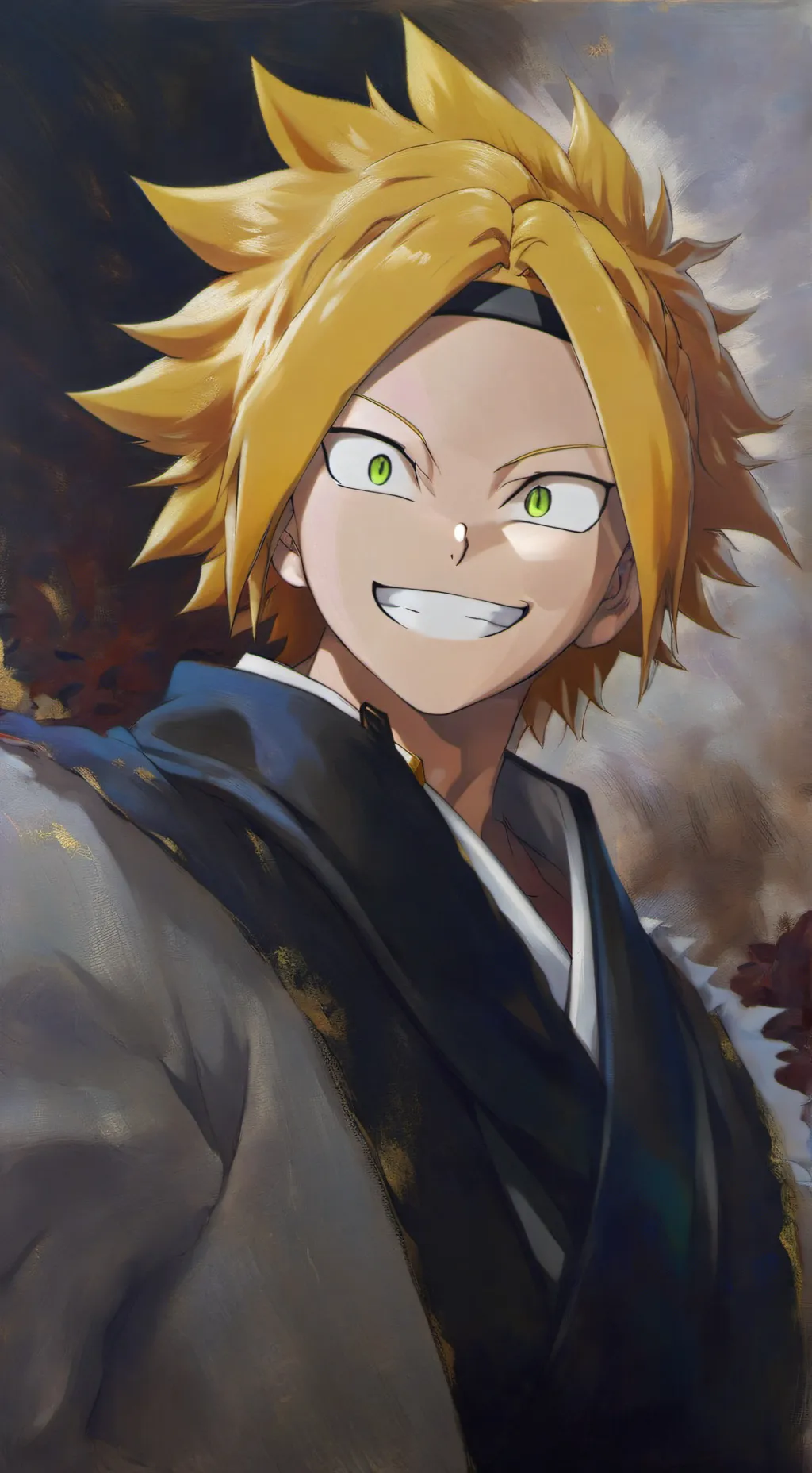 ai character: Denki Kaminari background