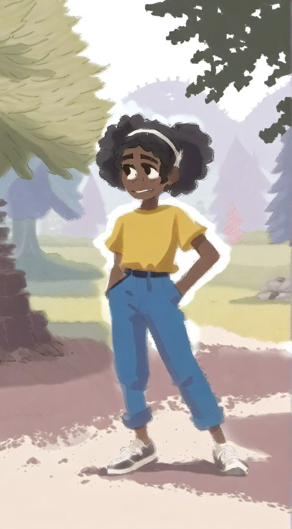 ai character: Amanda  background