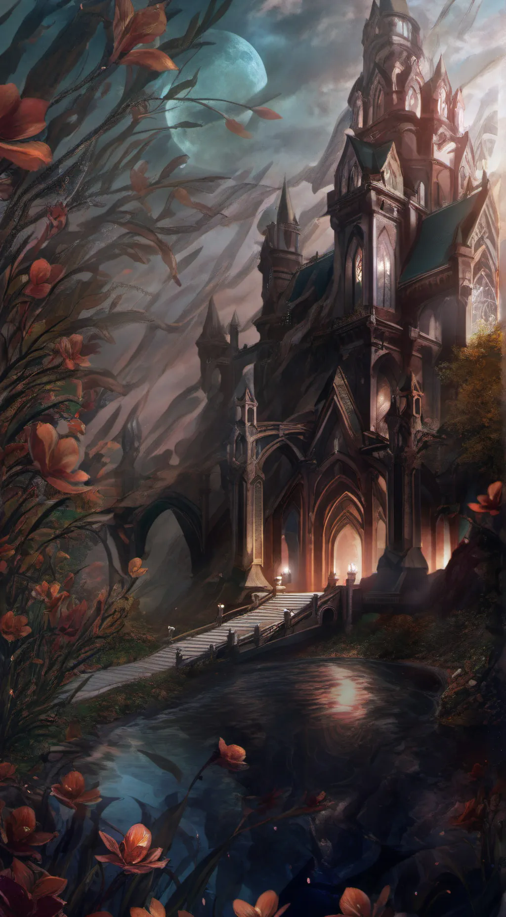 ai character: palace background