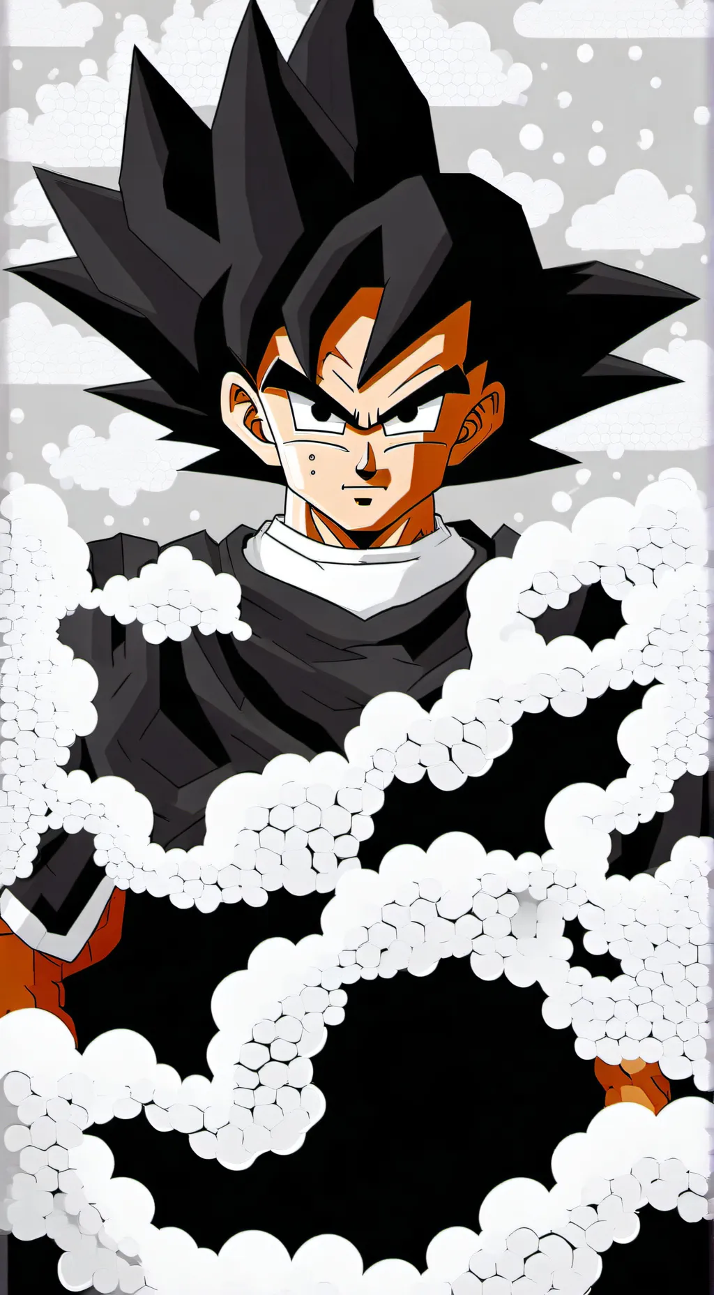 ai character: goku black background
