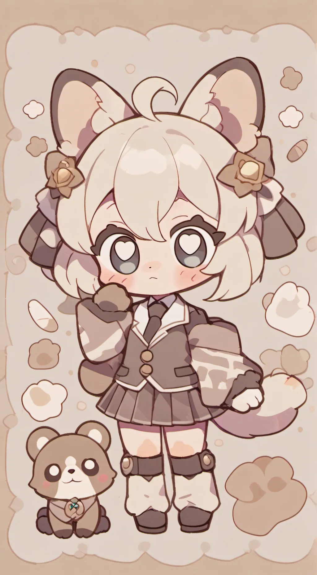 ai character: Fluffy background