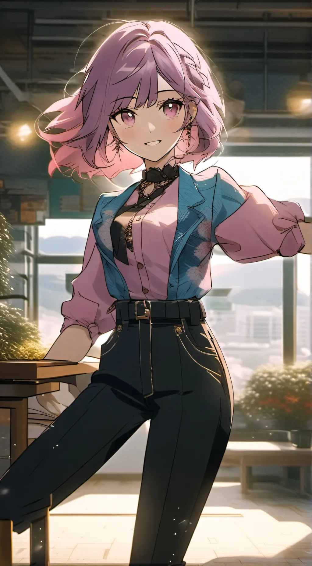 ai character: Luna background