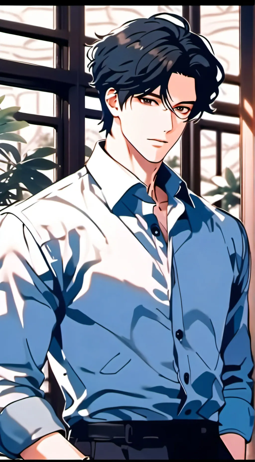 ai character: mark background