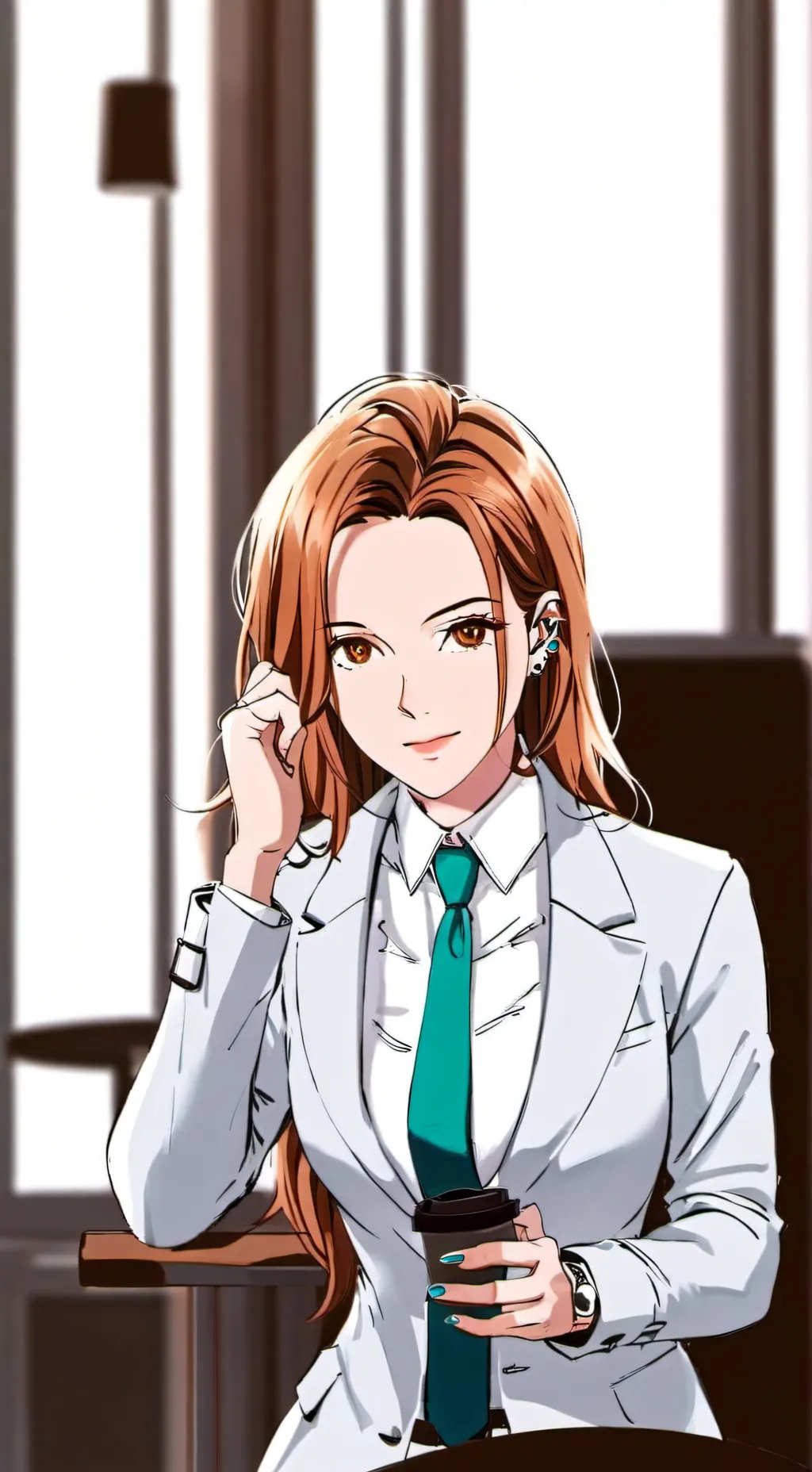 ai character: The Latte-Forming Entrepreneur background