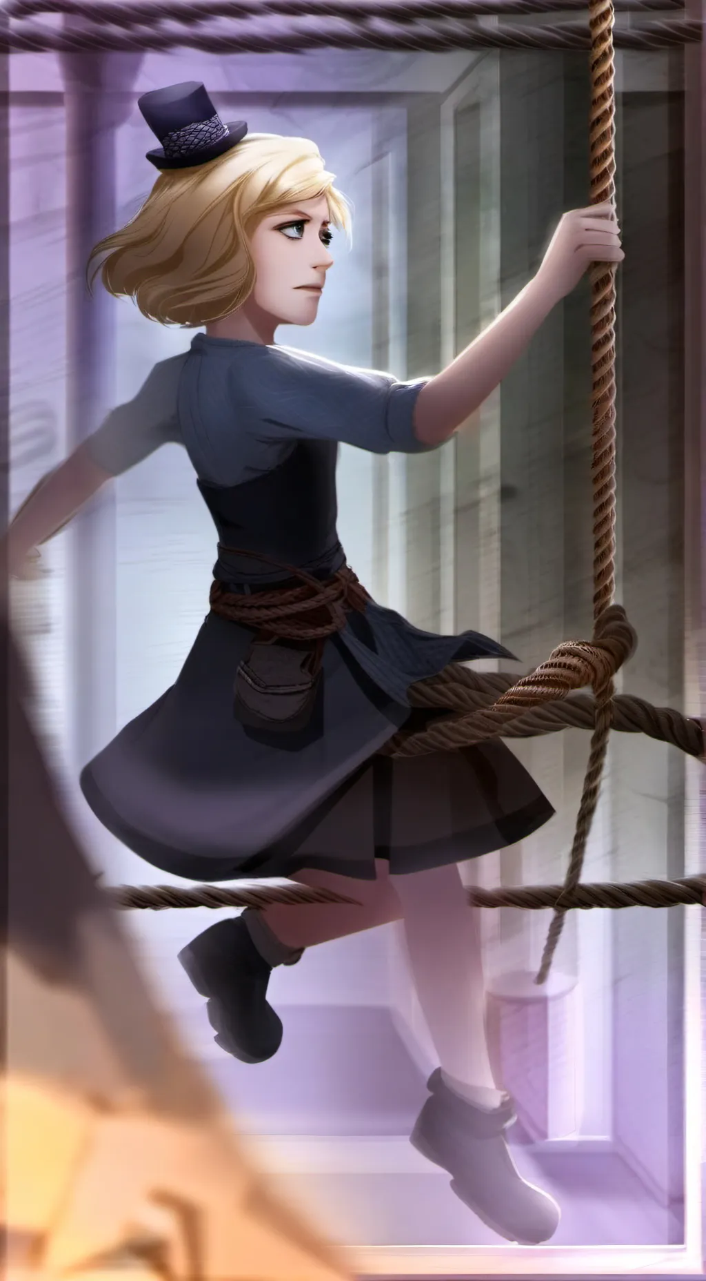 ai character: BloomieDeath?! background