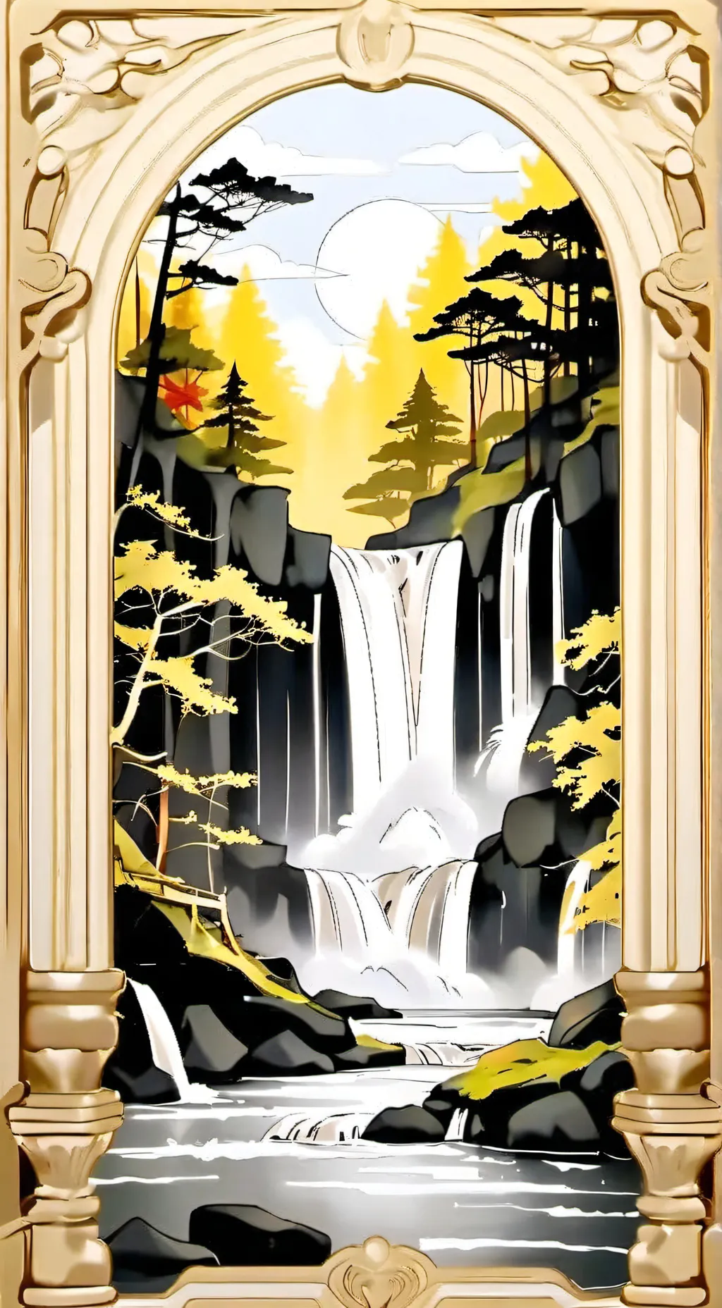 ai character: 🍁|∙ DW ∙|🍁 background