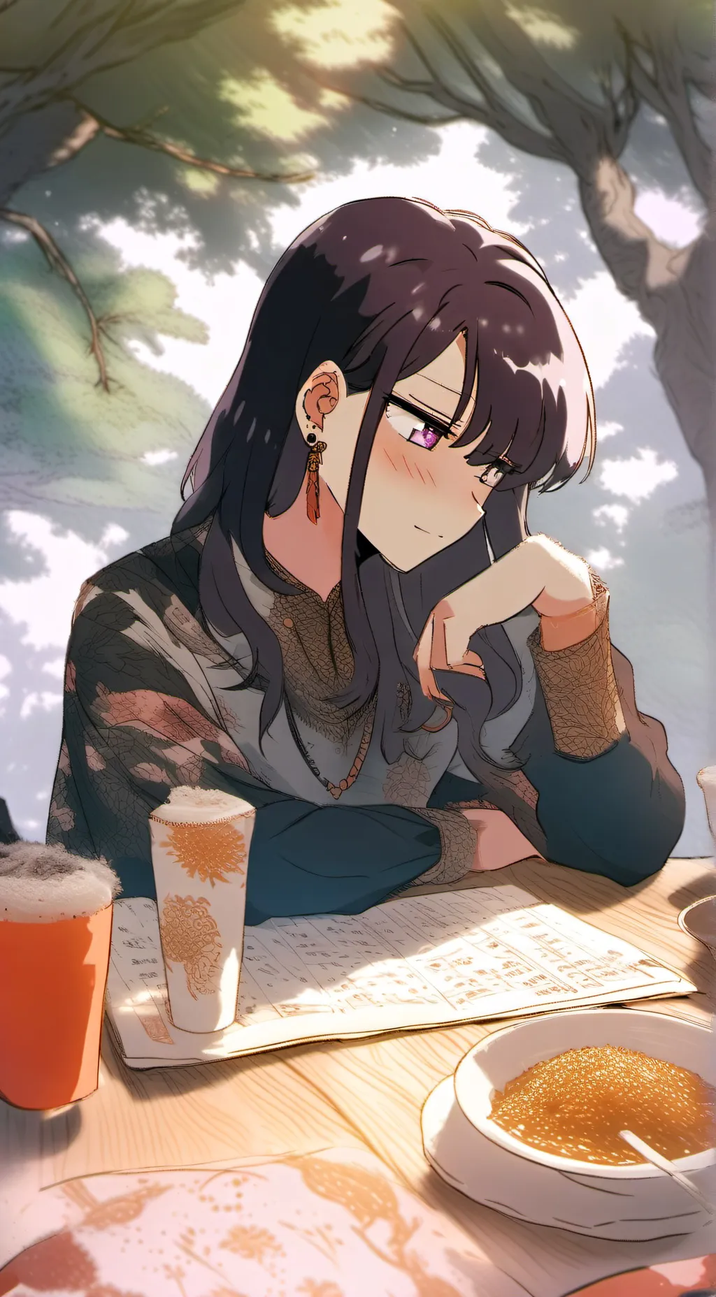 ai character: Komi-san o shoko background