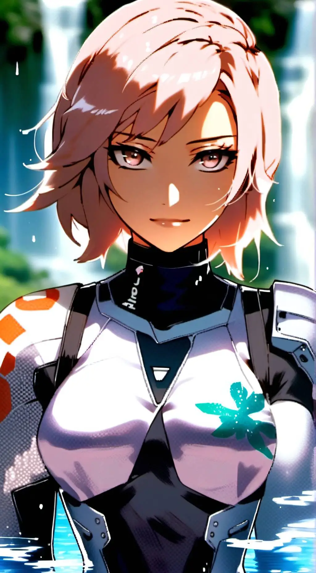 ai character: Aqua background