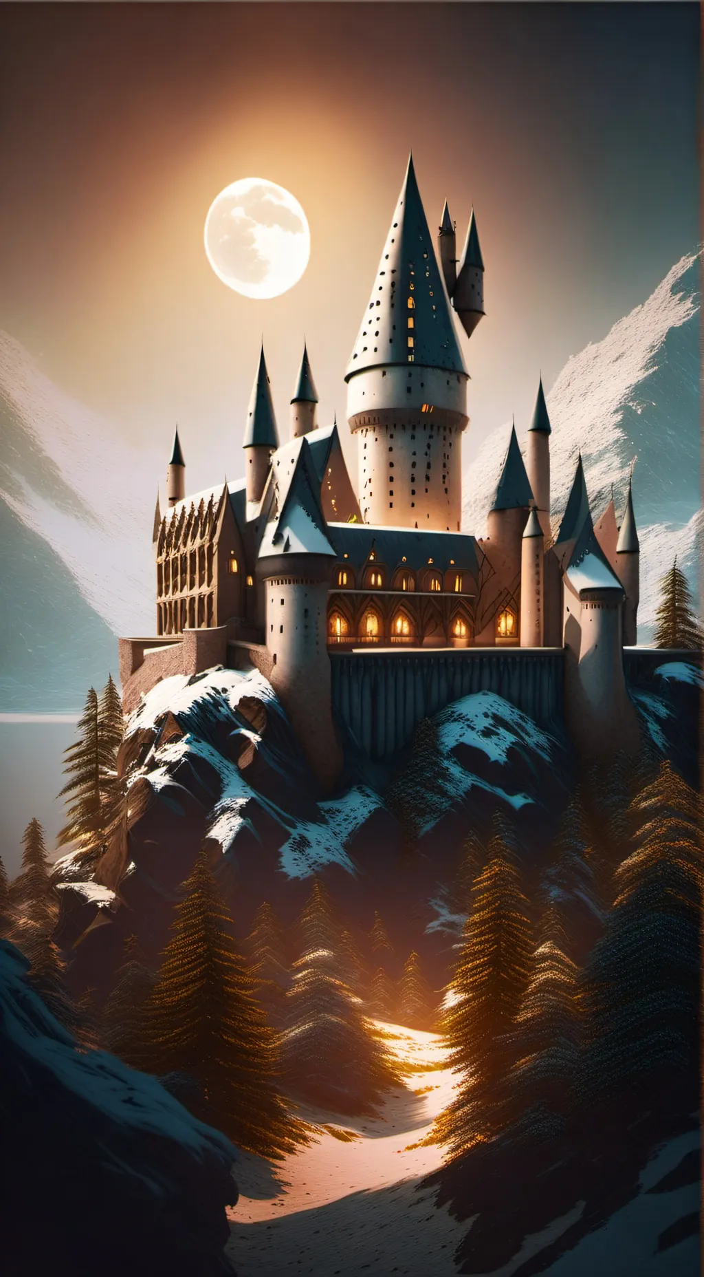 ai character: Hogwarts  background