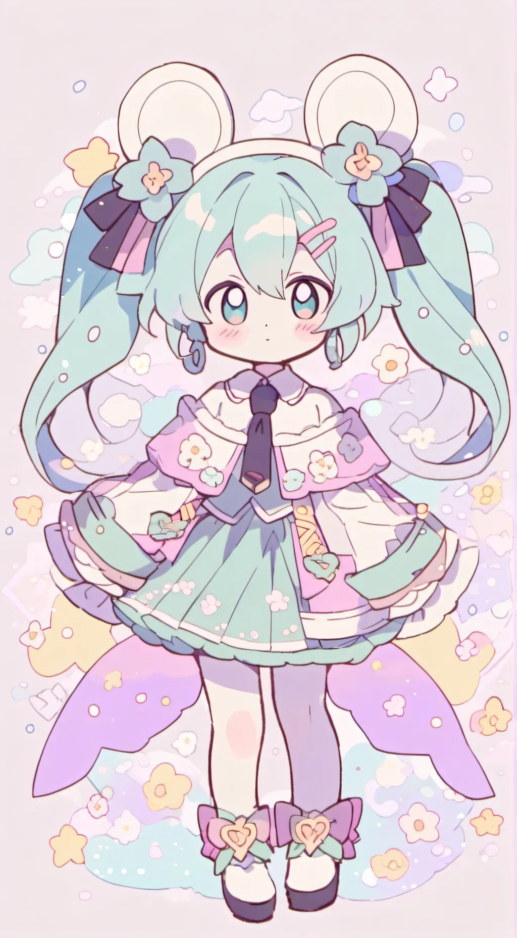 ai character: miku background