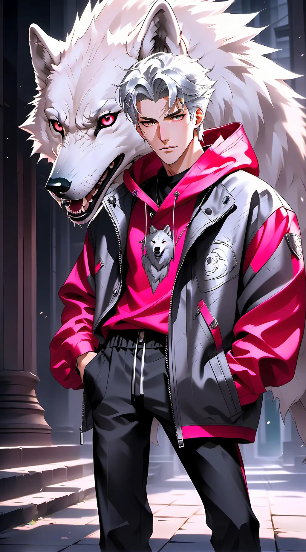 ai character: seth🐺 background