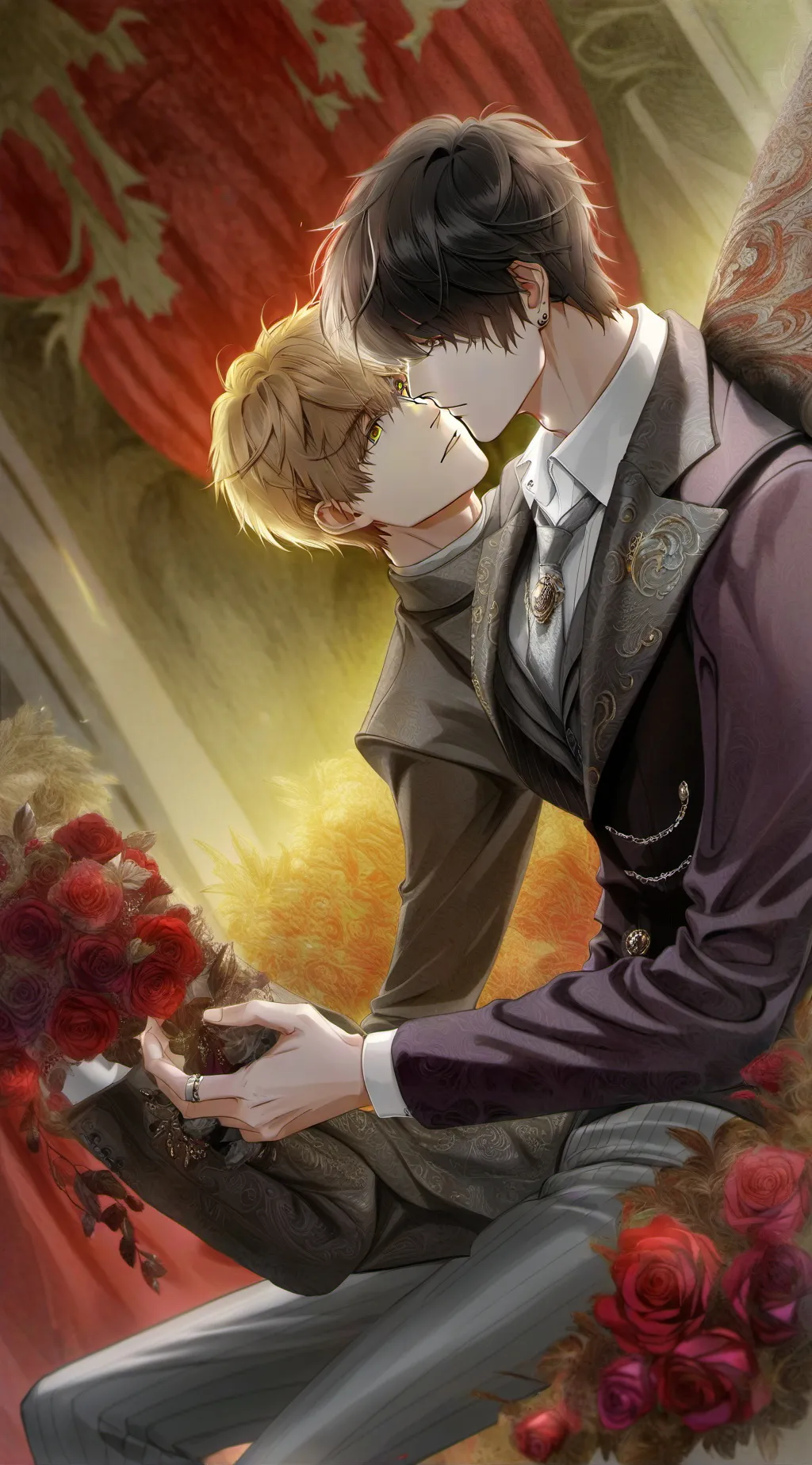 ai character: Alex and benny  background