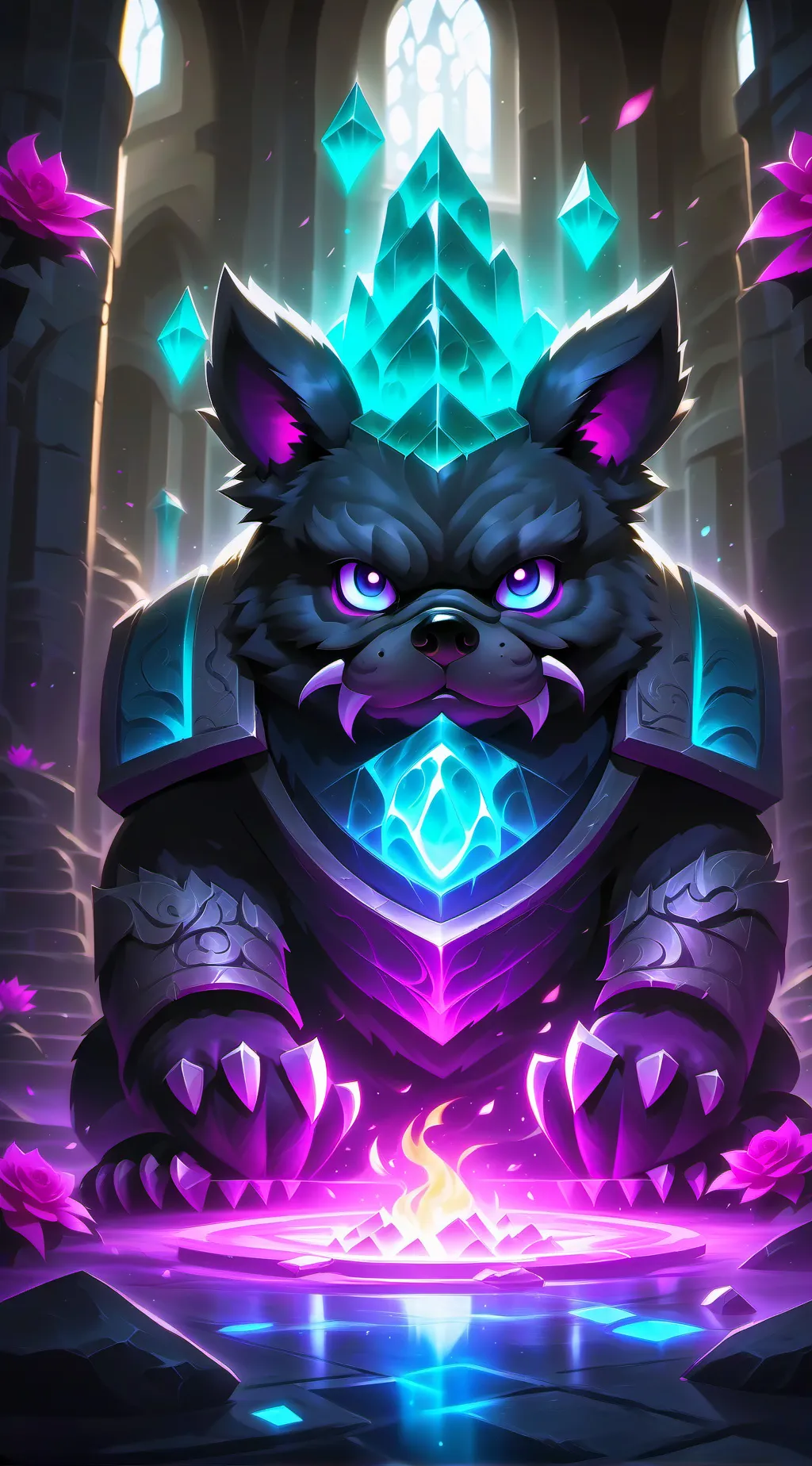 ai character: donut background