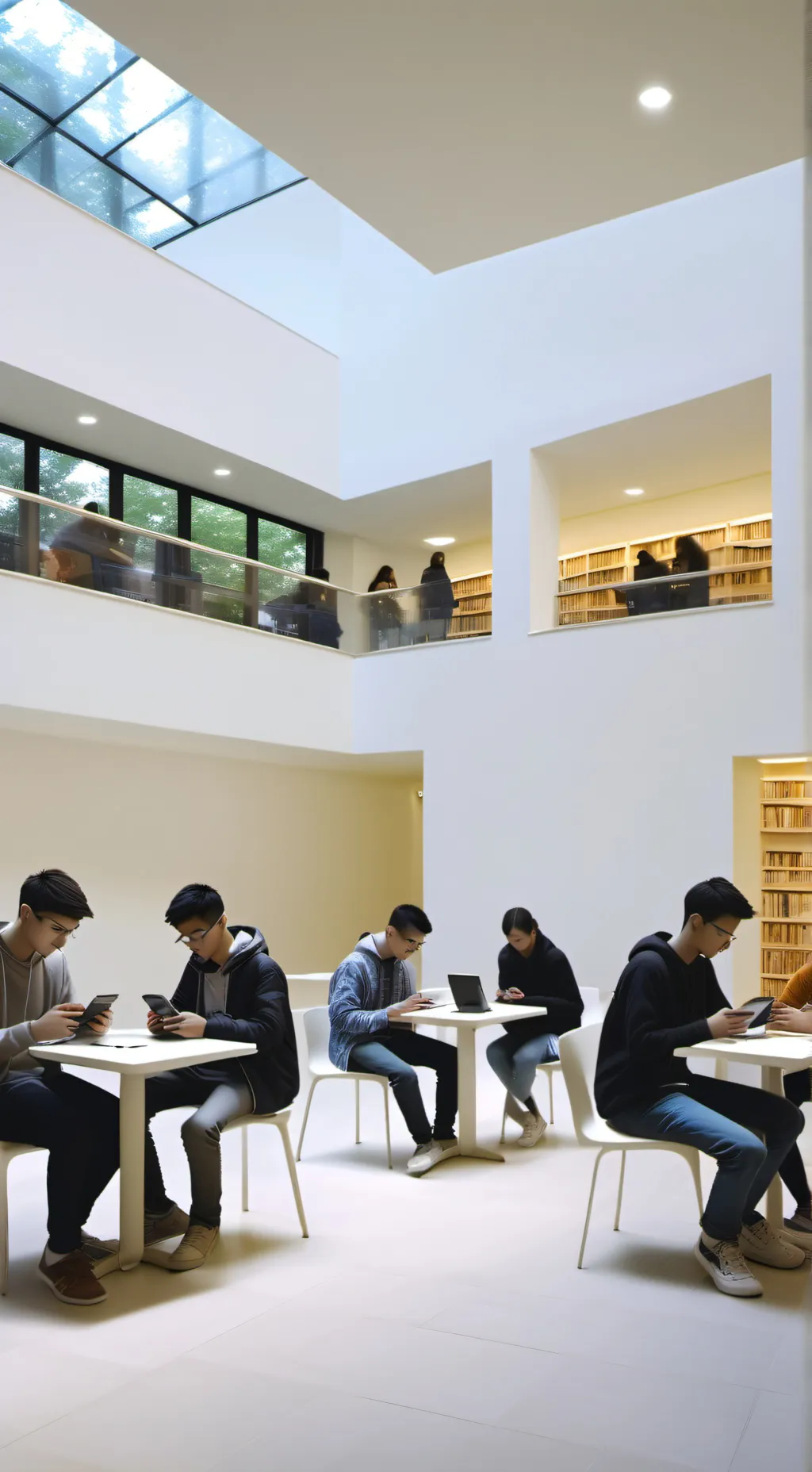 ai character: group of friends  background