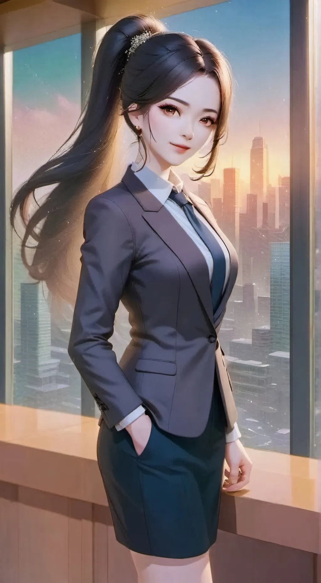 ai character: kim-ami background