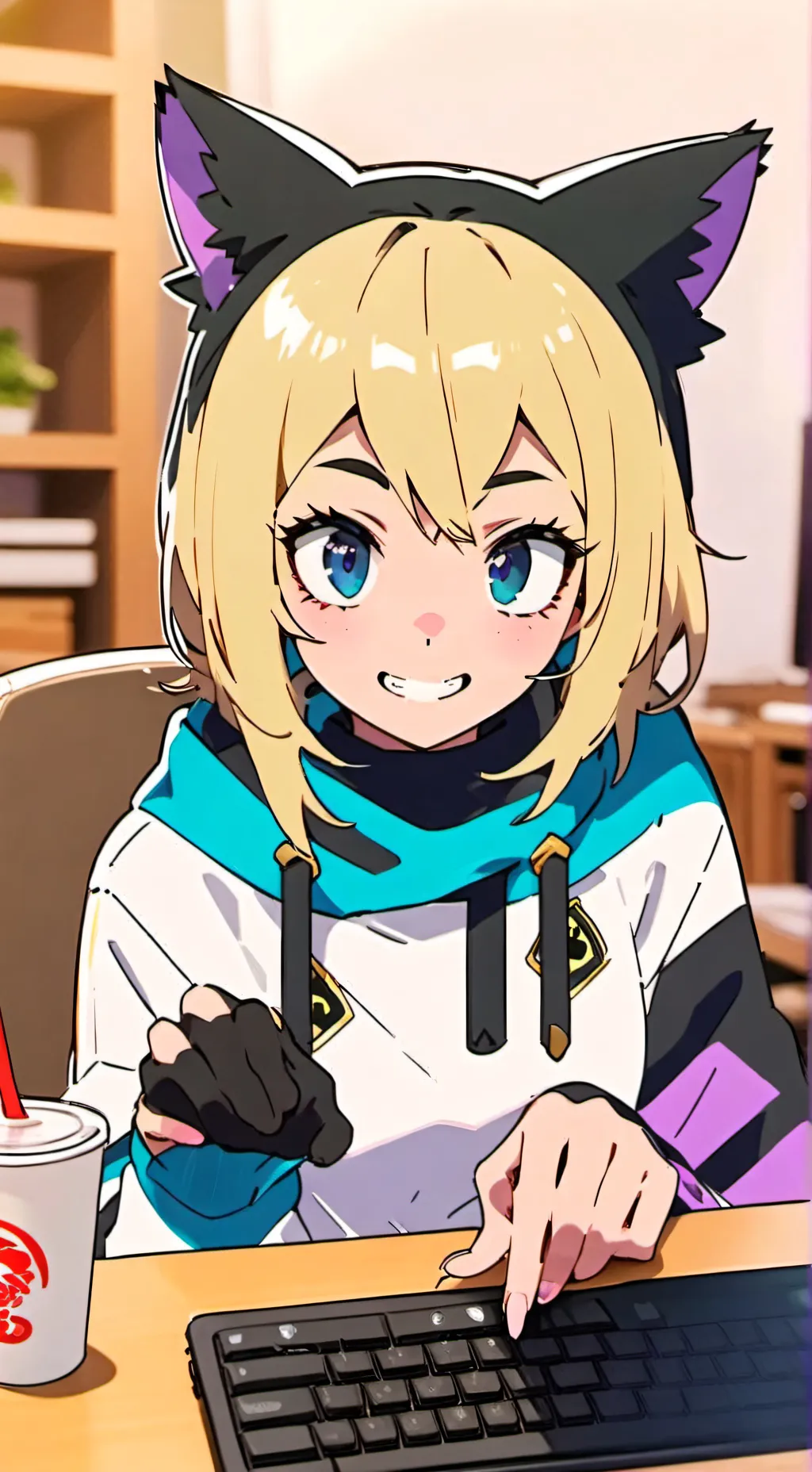 ai character: Luna background