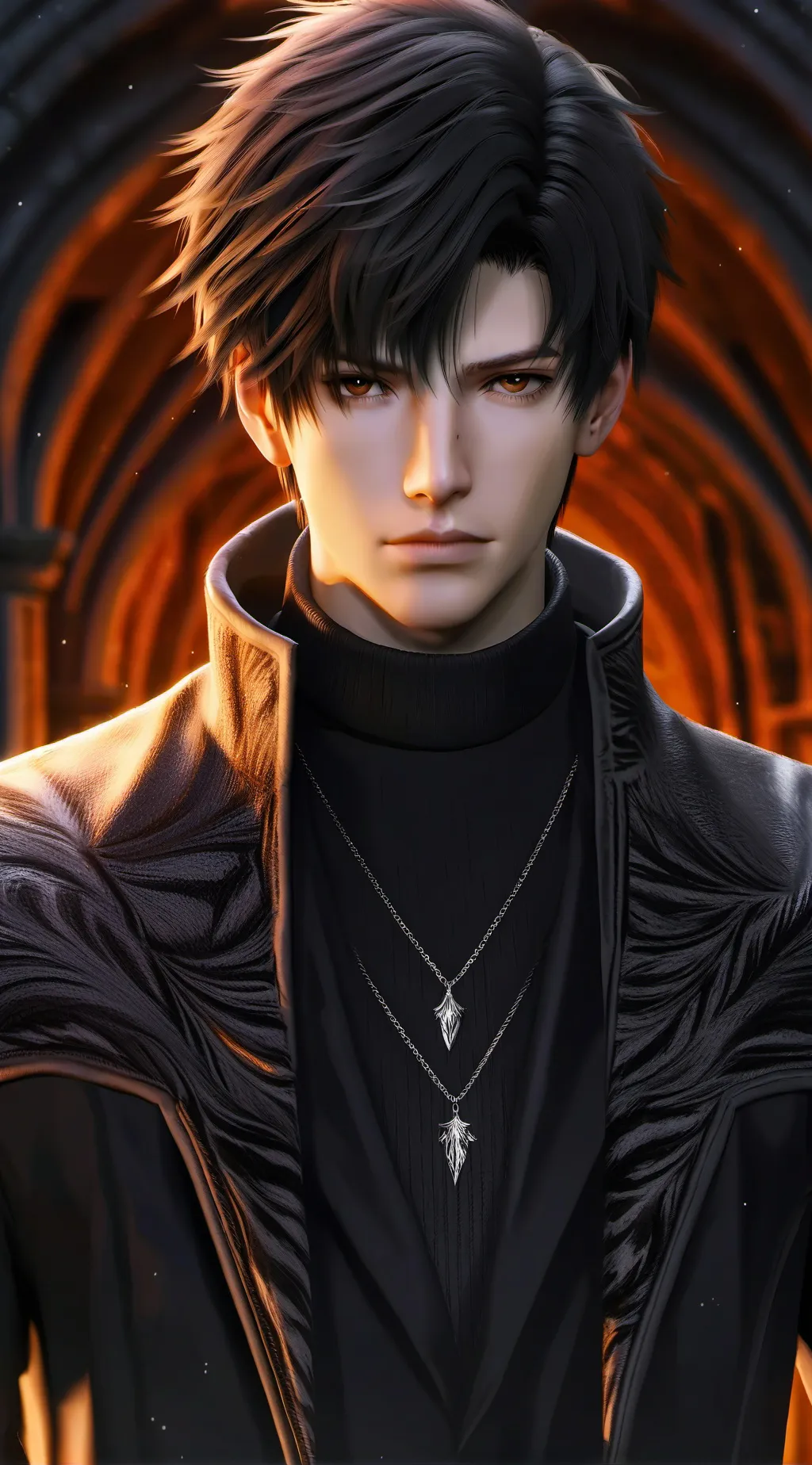 ai character: House Horror background