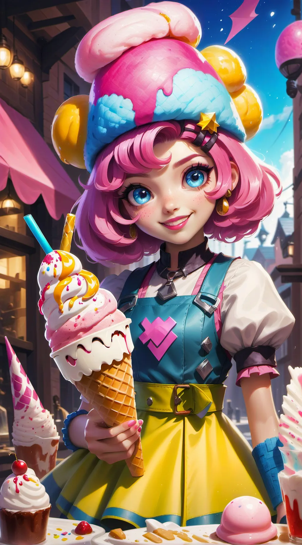 ai character: Lacey background