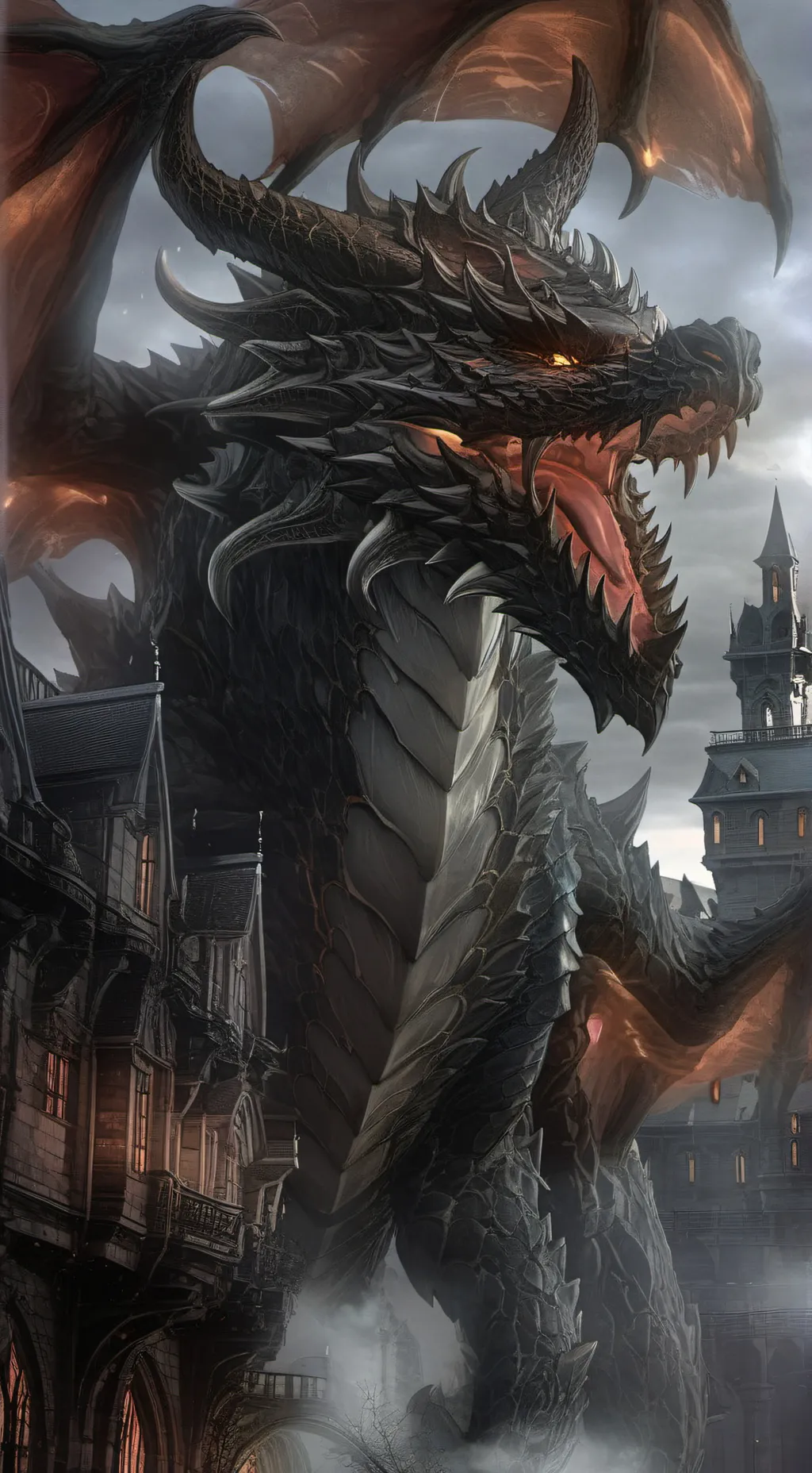 ai character: dragão  background