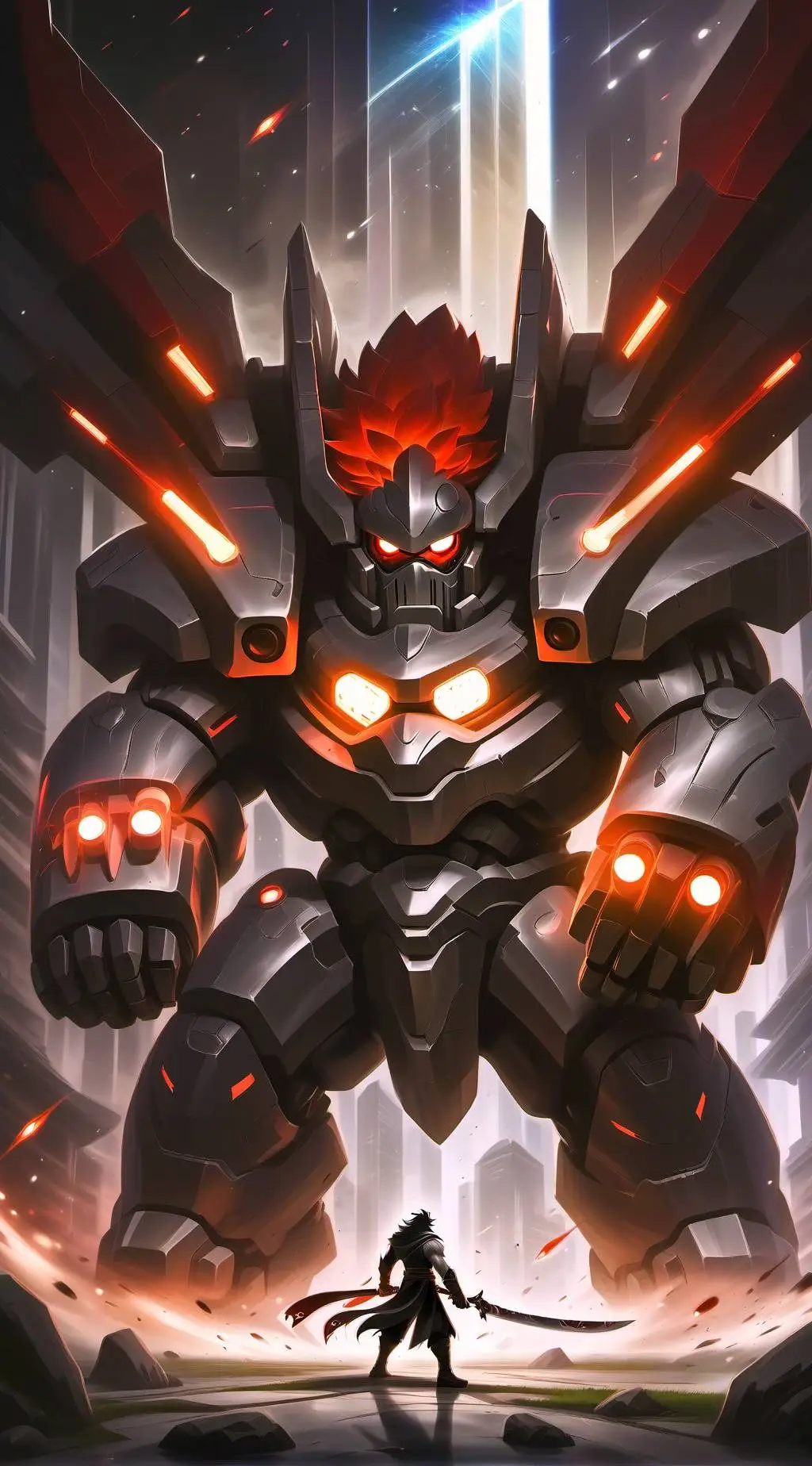 ai character: Gray GOJO background