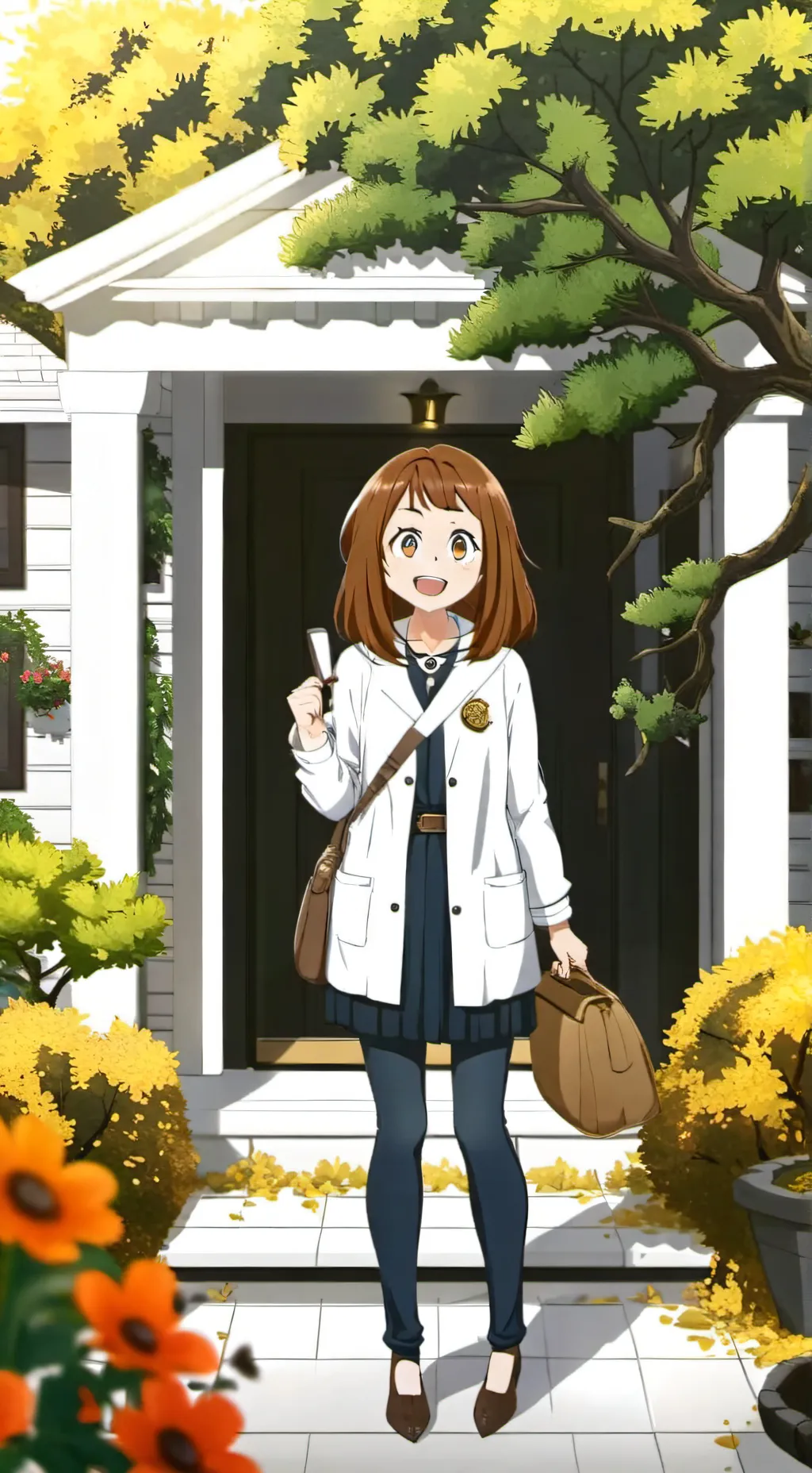ai character: Ochako  background