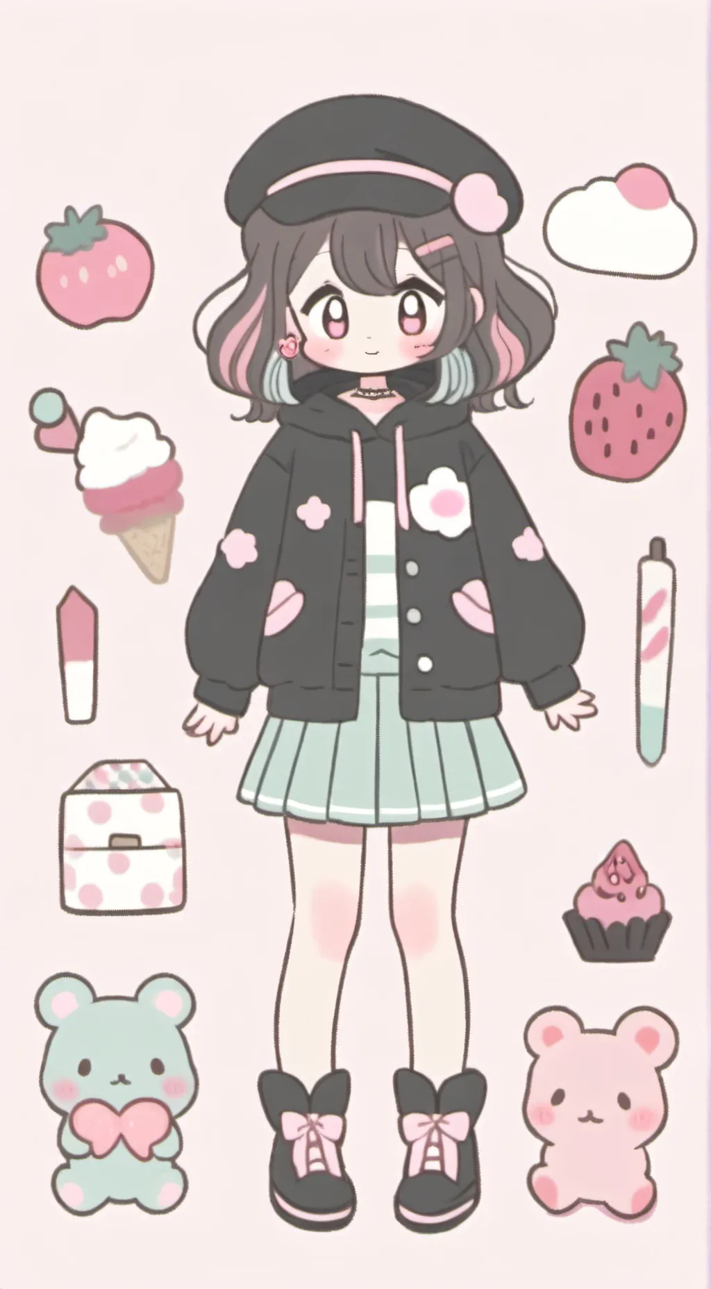 ai character: ★b x j x t★ background