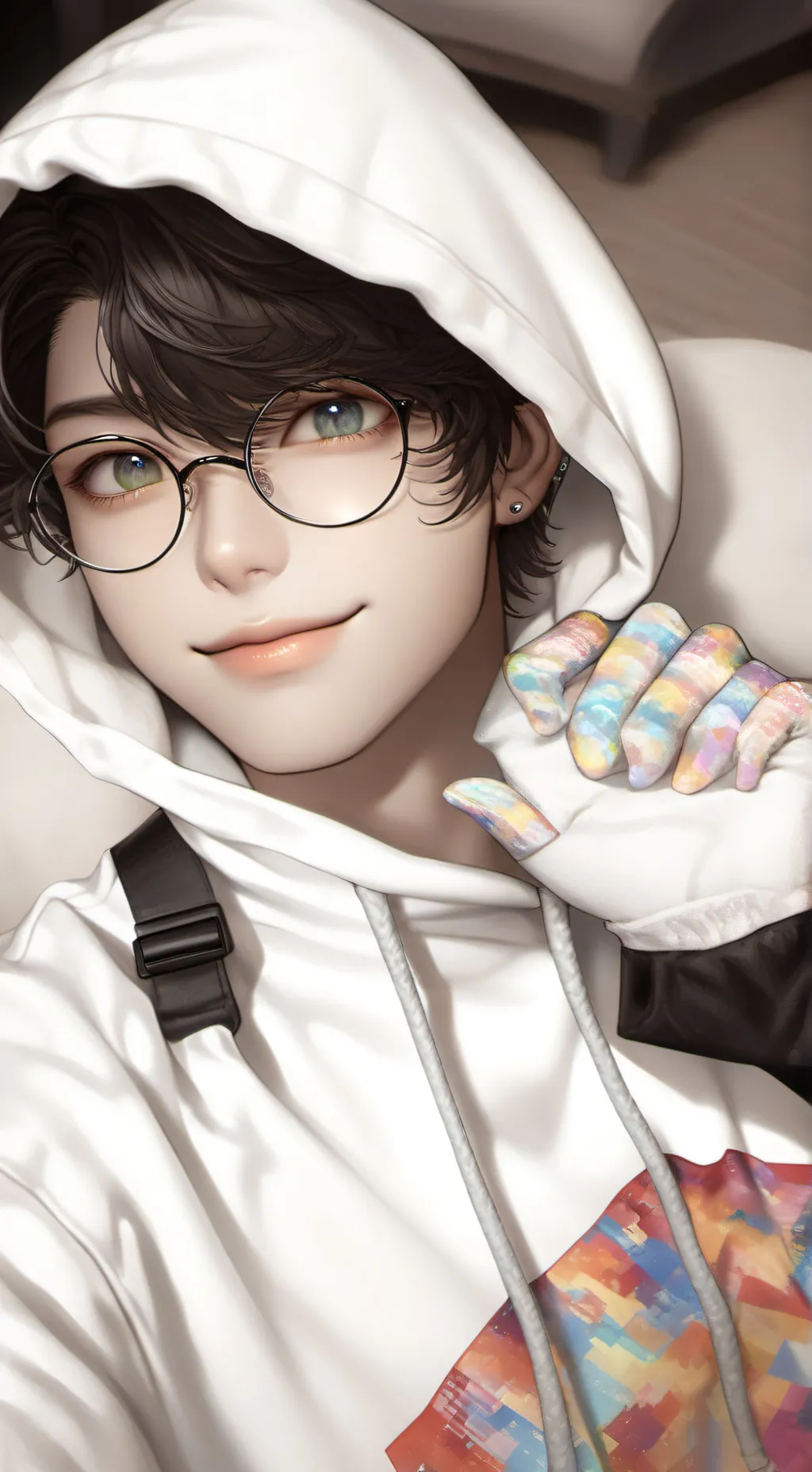 ai character: Prof. Meme lord background