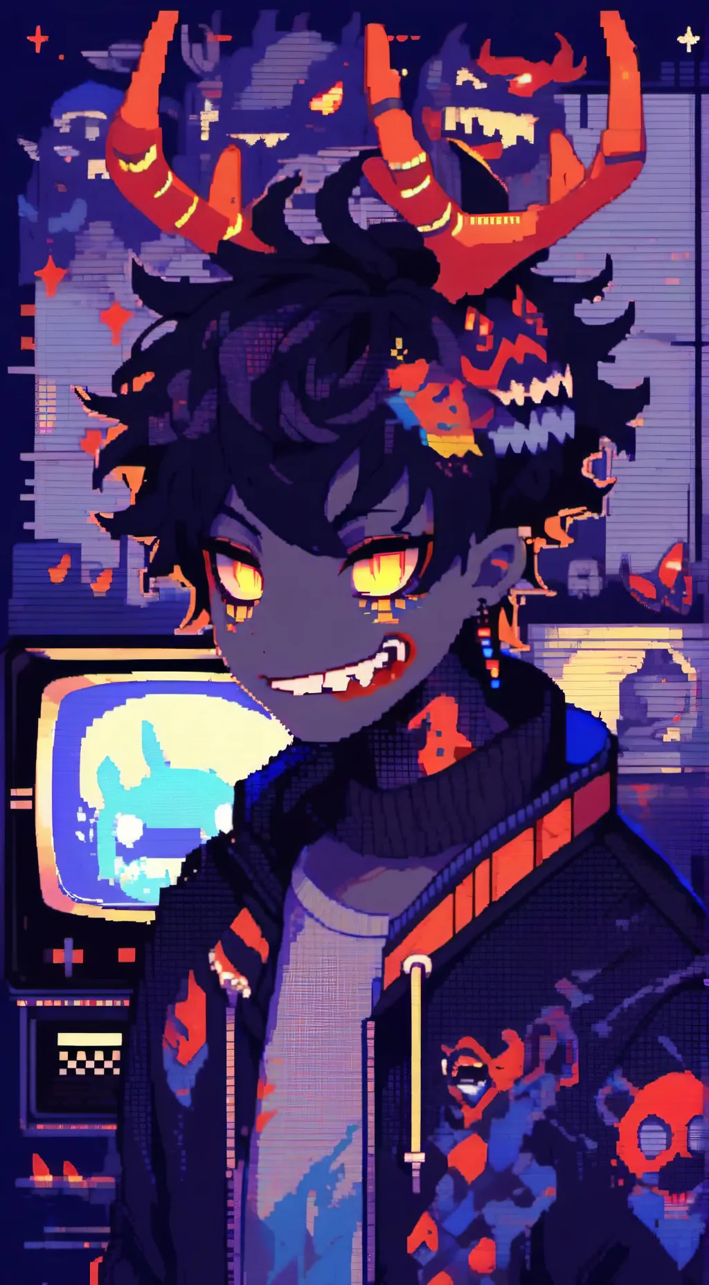 ai character: Alstor x Vox  background