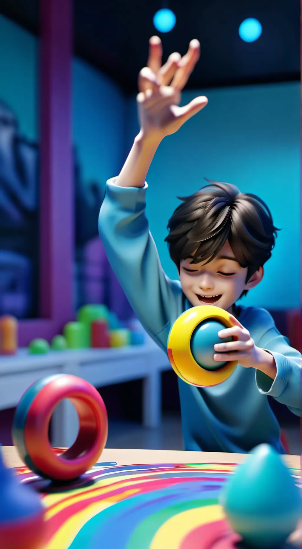 ai character: Bop-It!  background