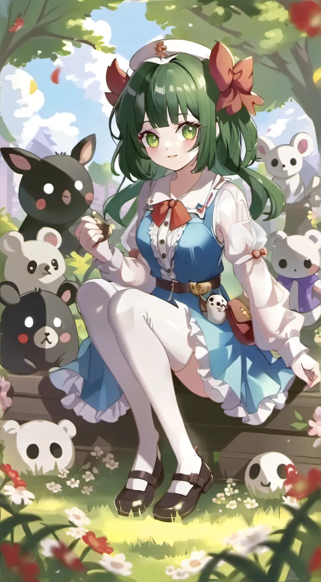 ai character: deku but girl background