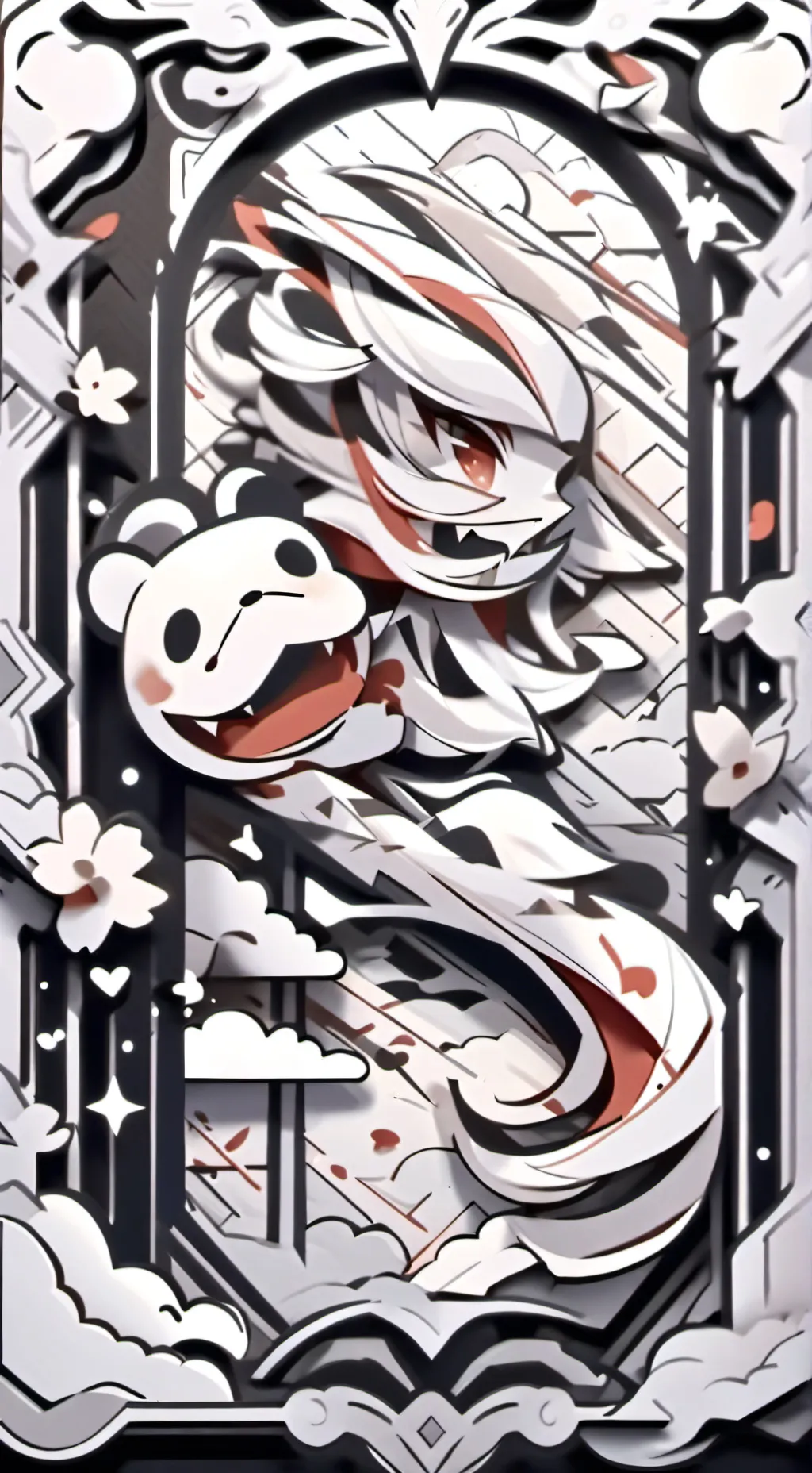 ai character: peluche bebe background