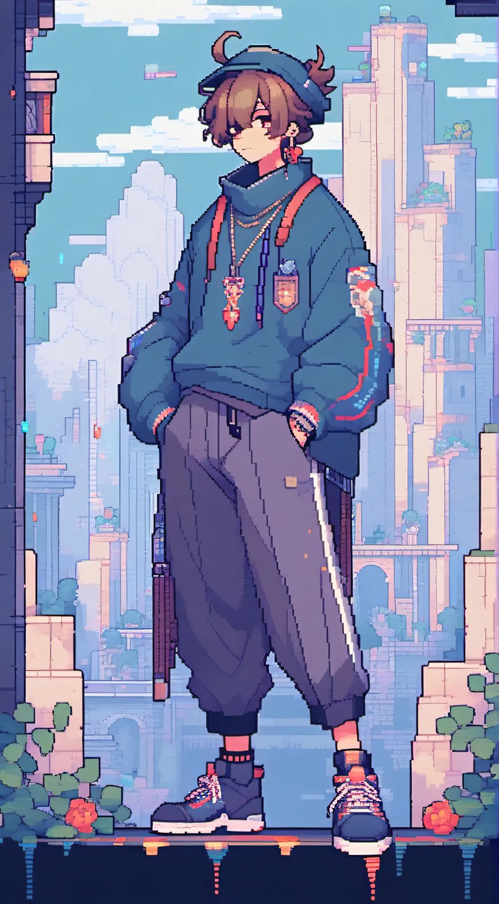 ai character: liam 😻💅 background