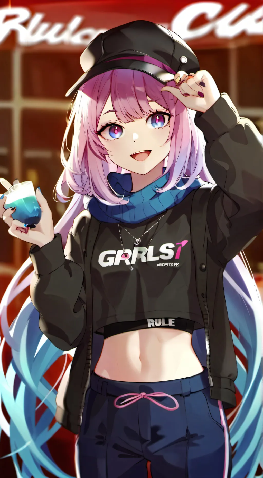 ai character: Luna background