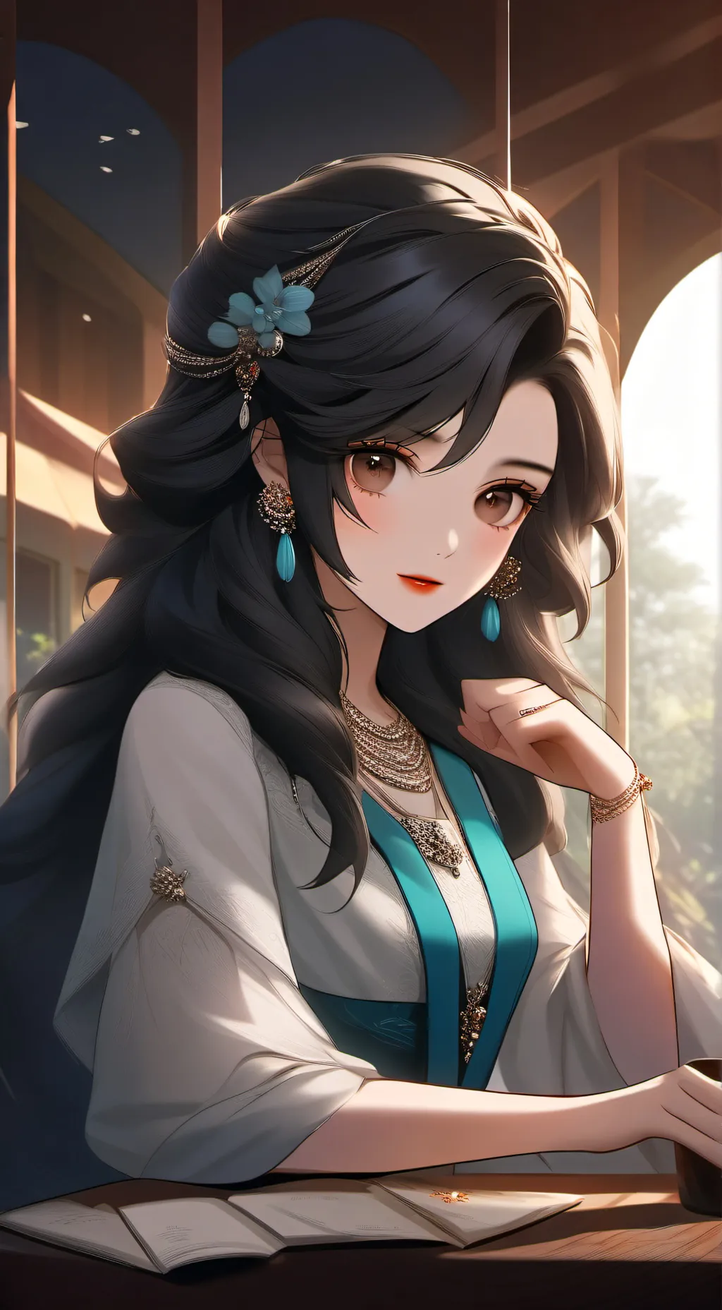 ai character: Akari Nakamura background