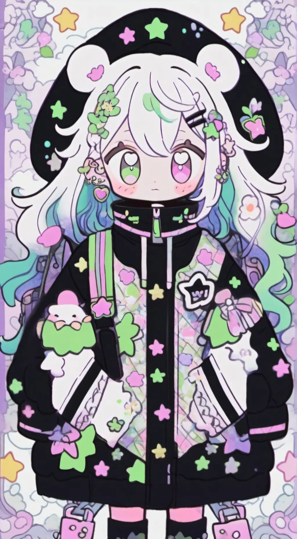 ai character: hello Kitty background