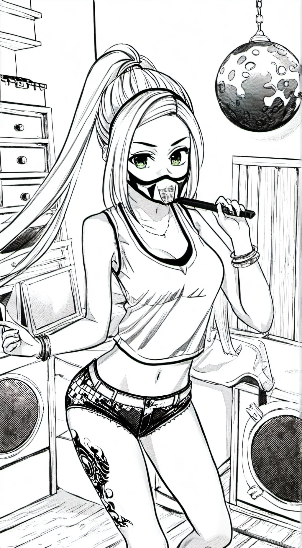 ai character: MHA deku&Bakugo  background