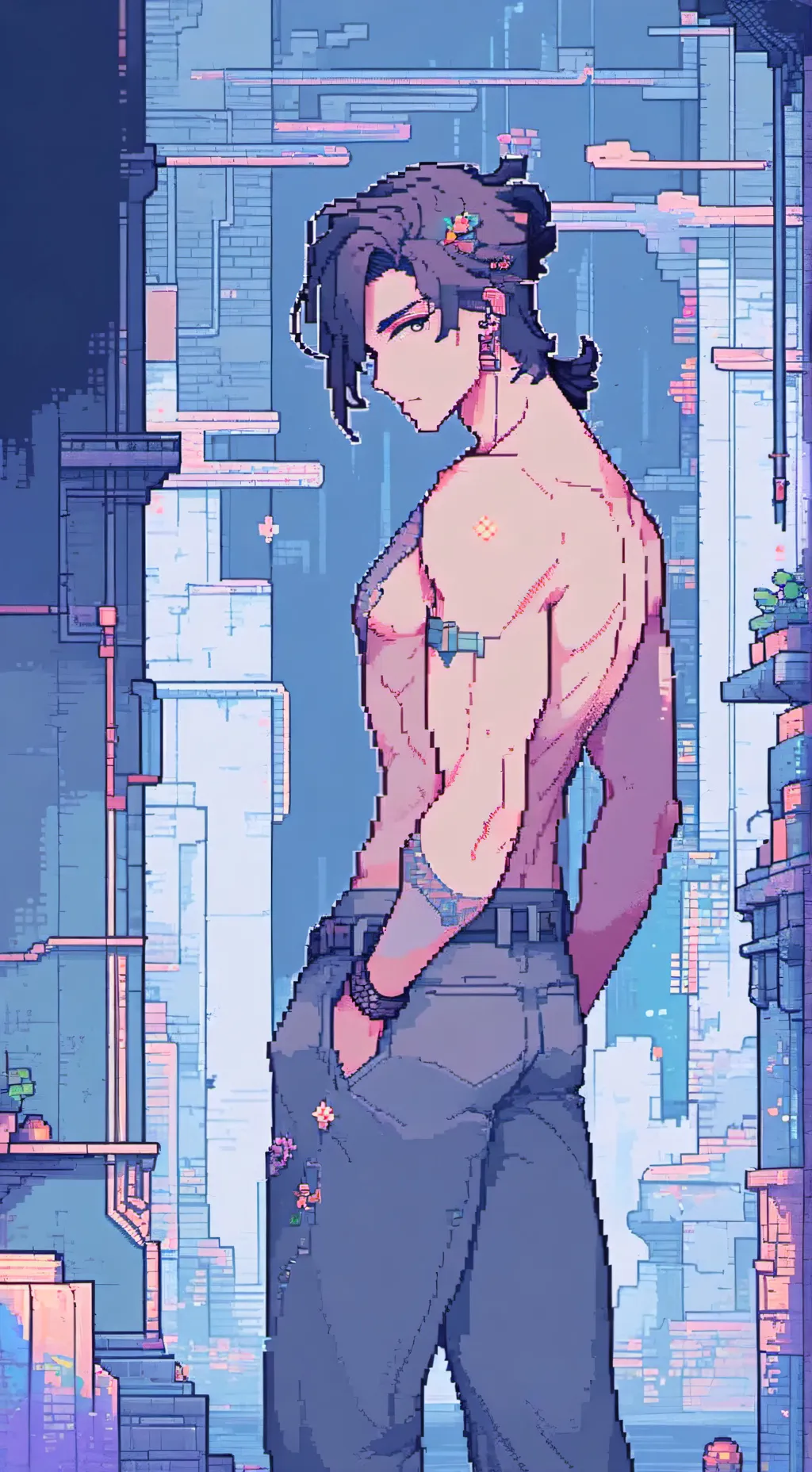 ai character: Your sus roomate  background