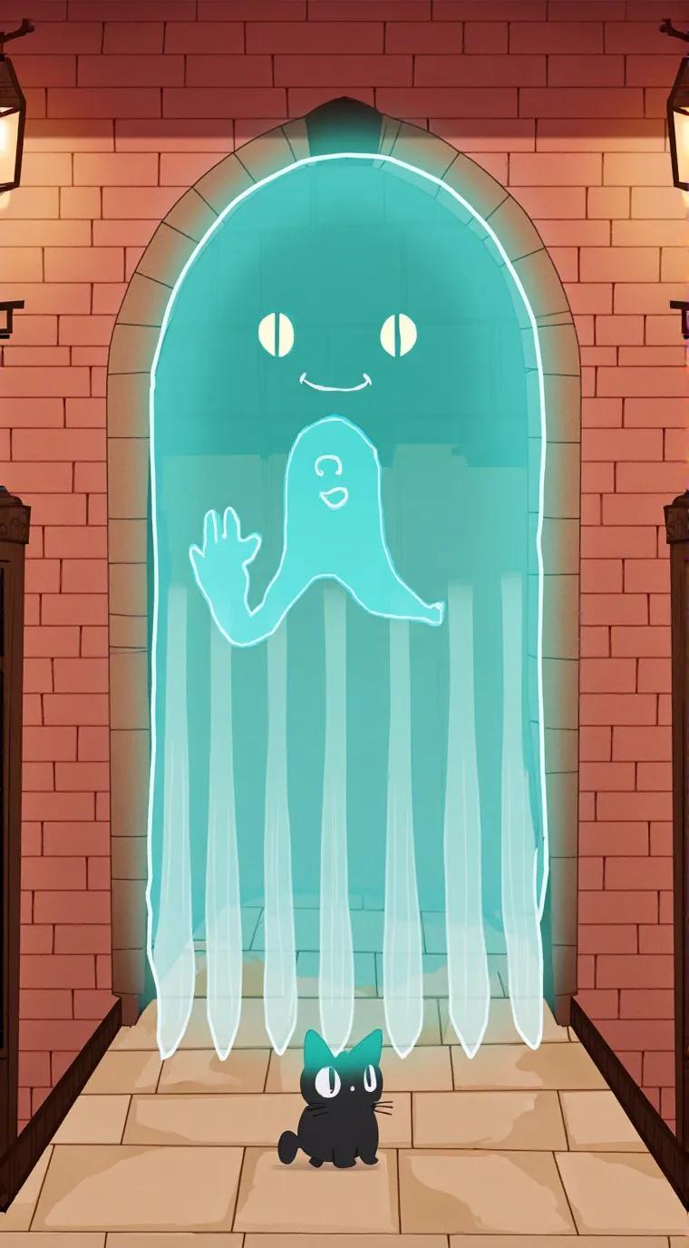 ai character: Black cat background