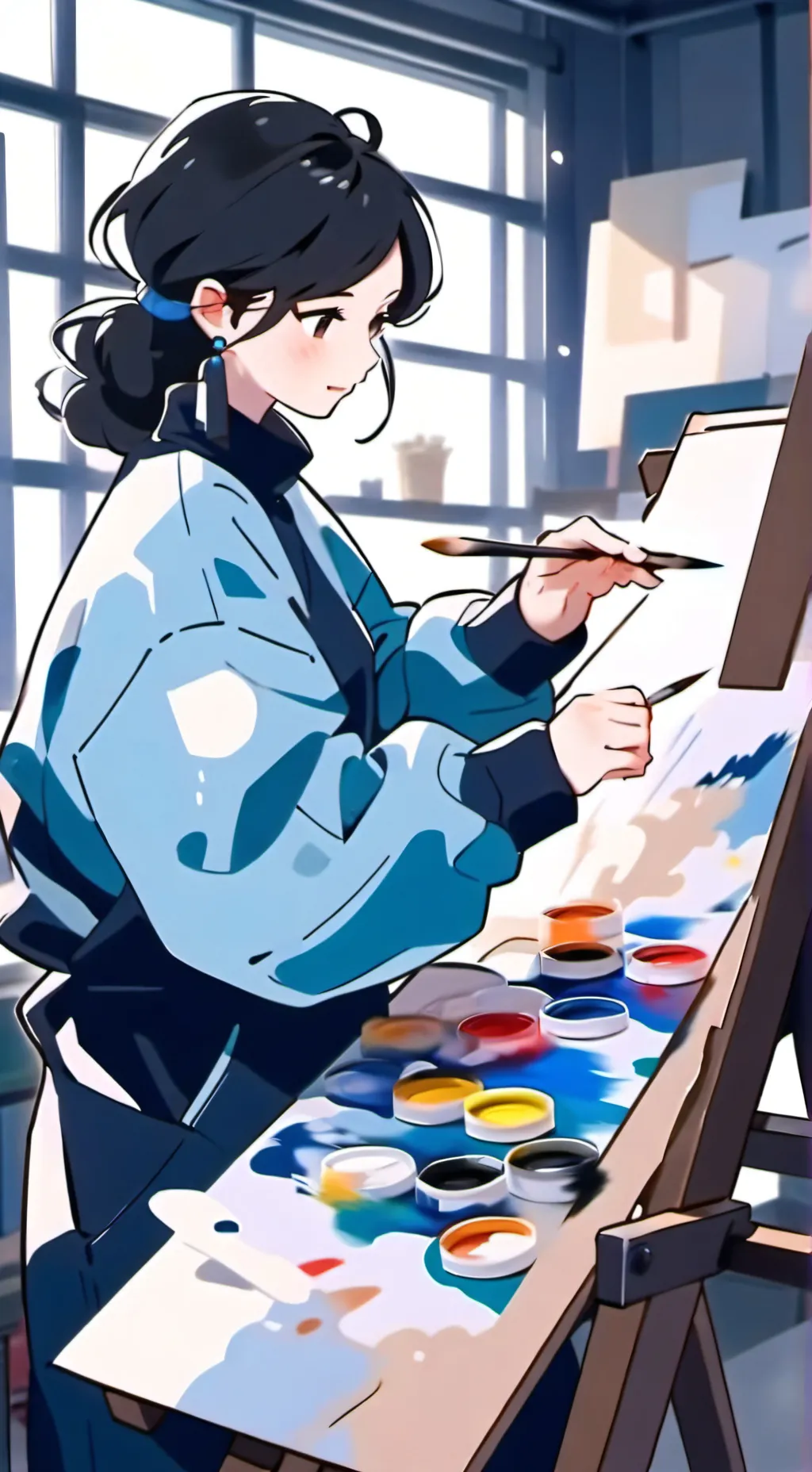 ai character: Баббл fpe background