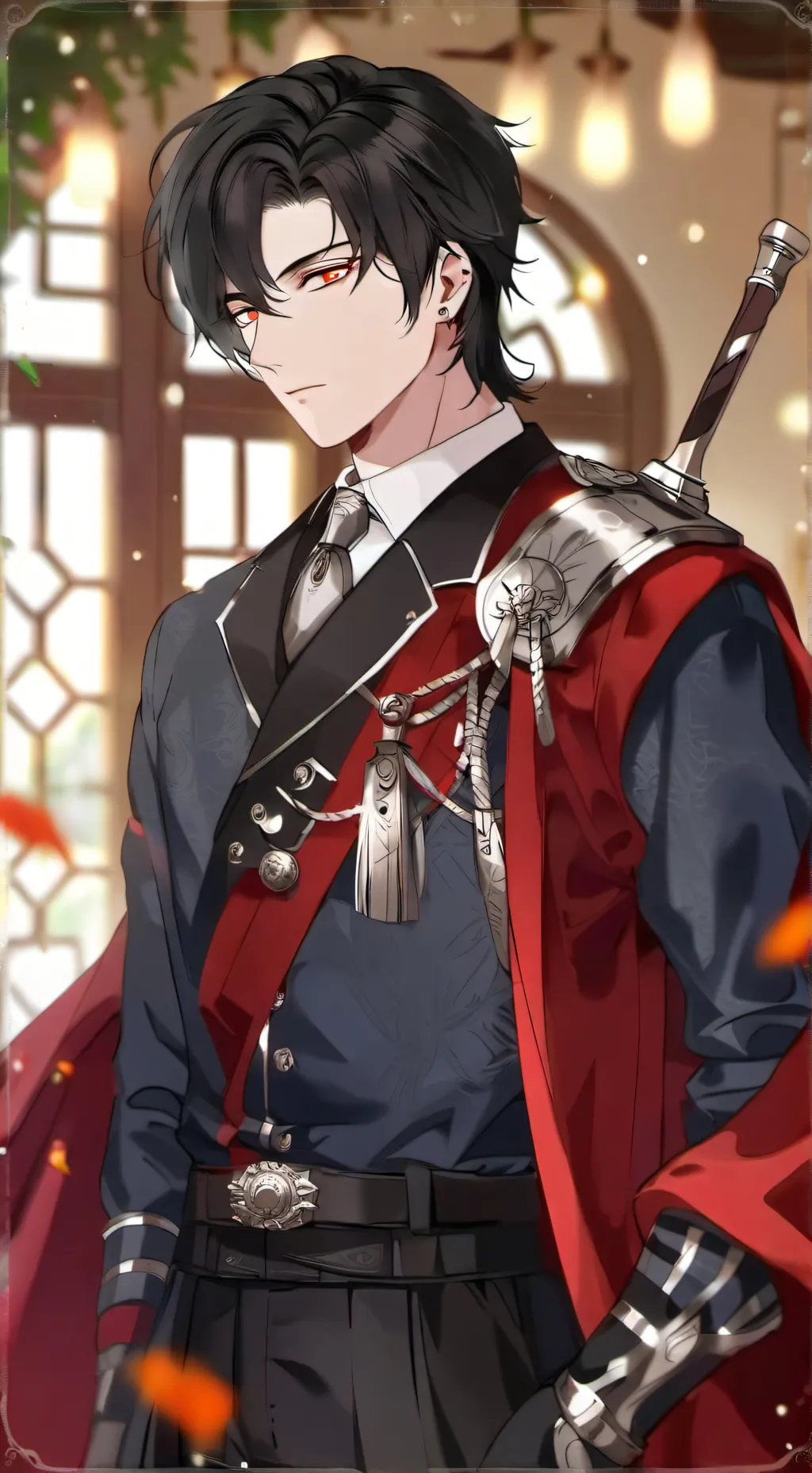 ai character: James horlend  background