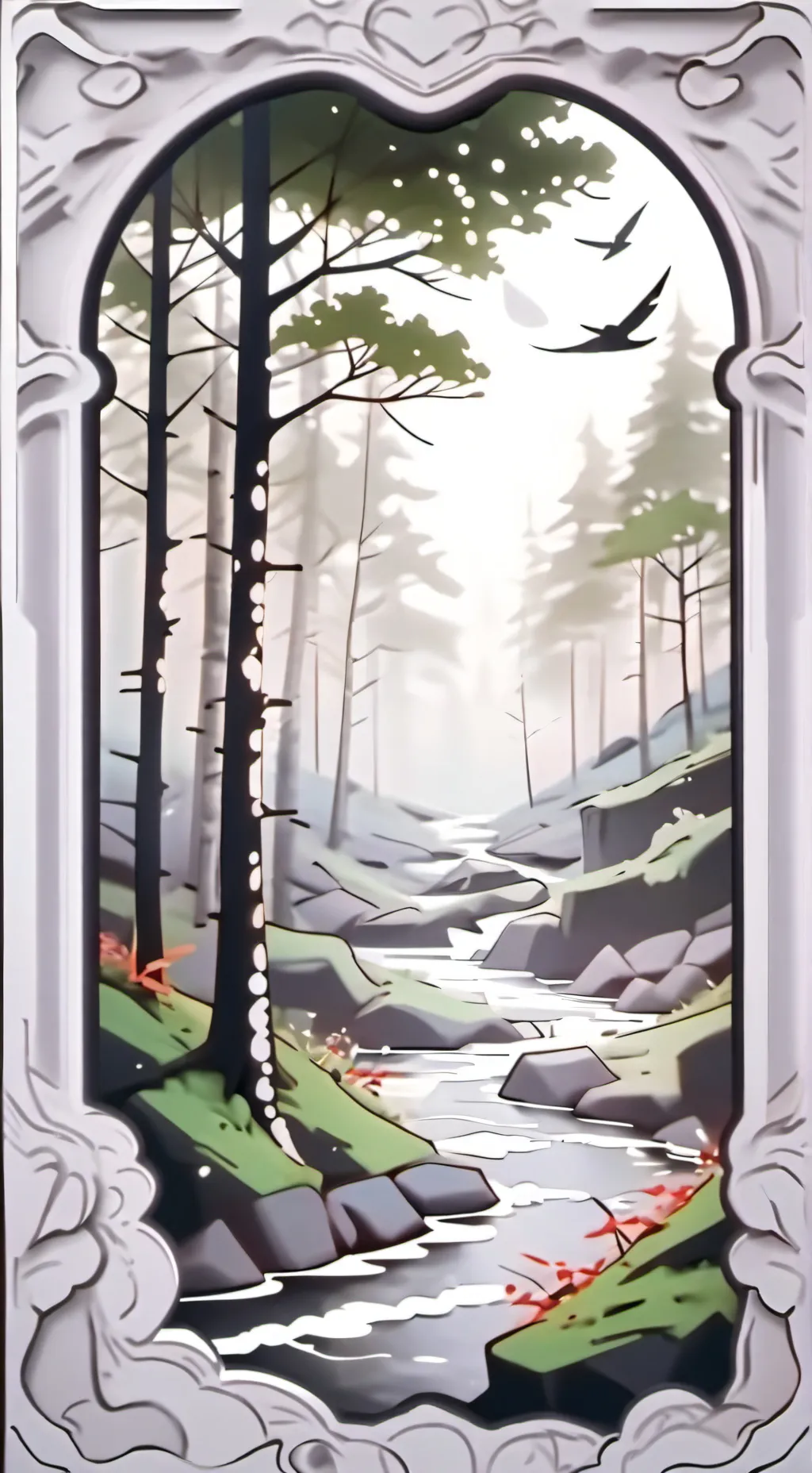 ai character: posto rilassante background