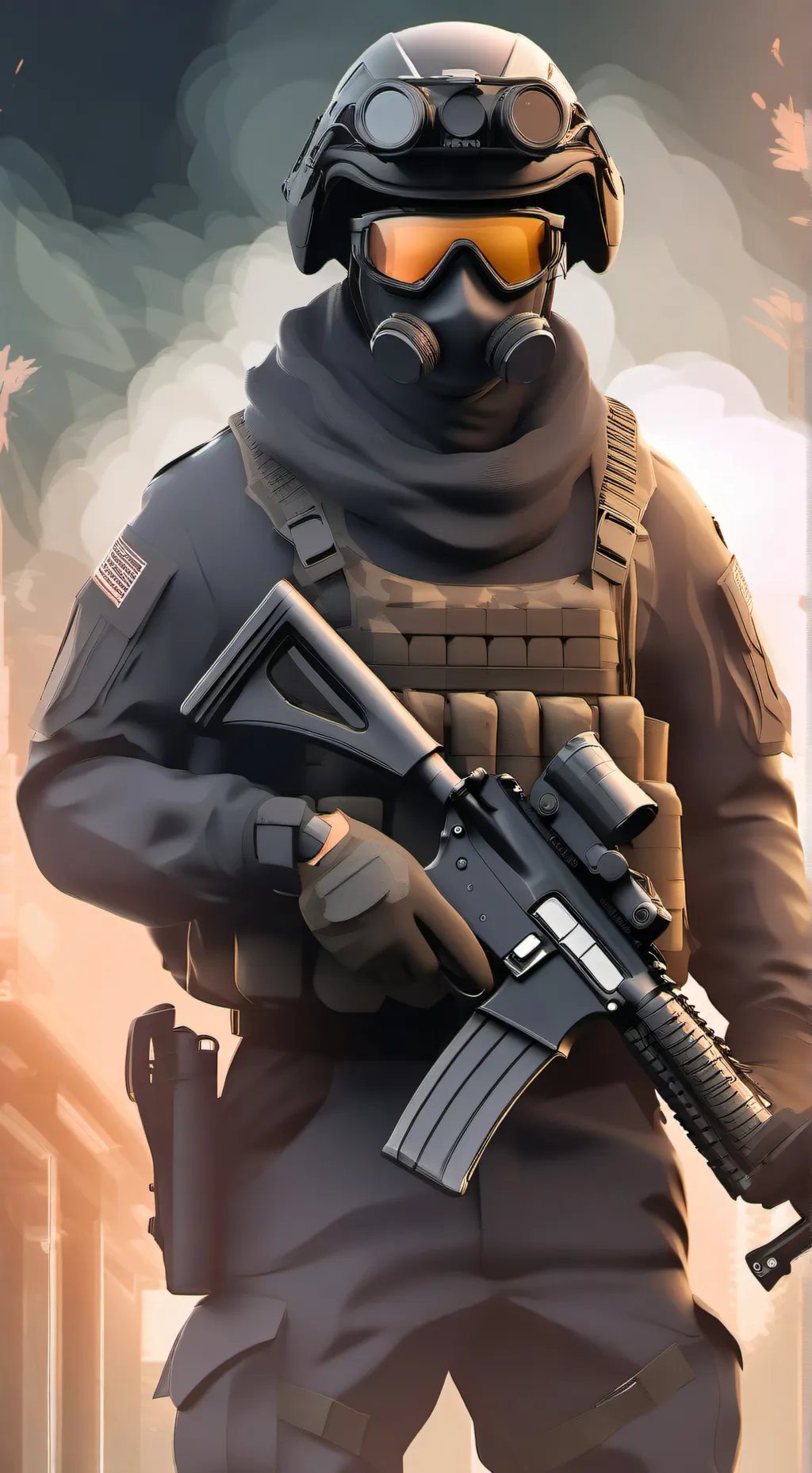 ai character: Ghost of Forest background